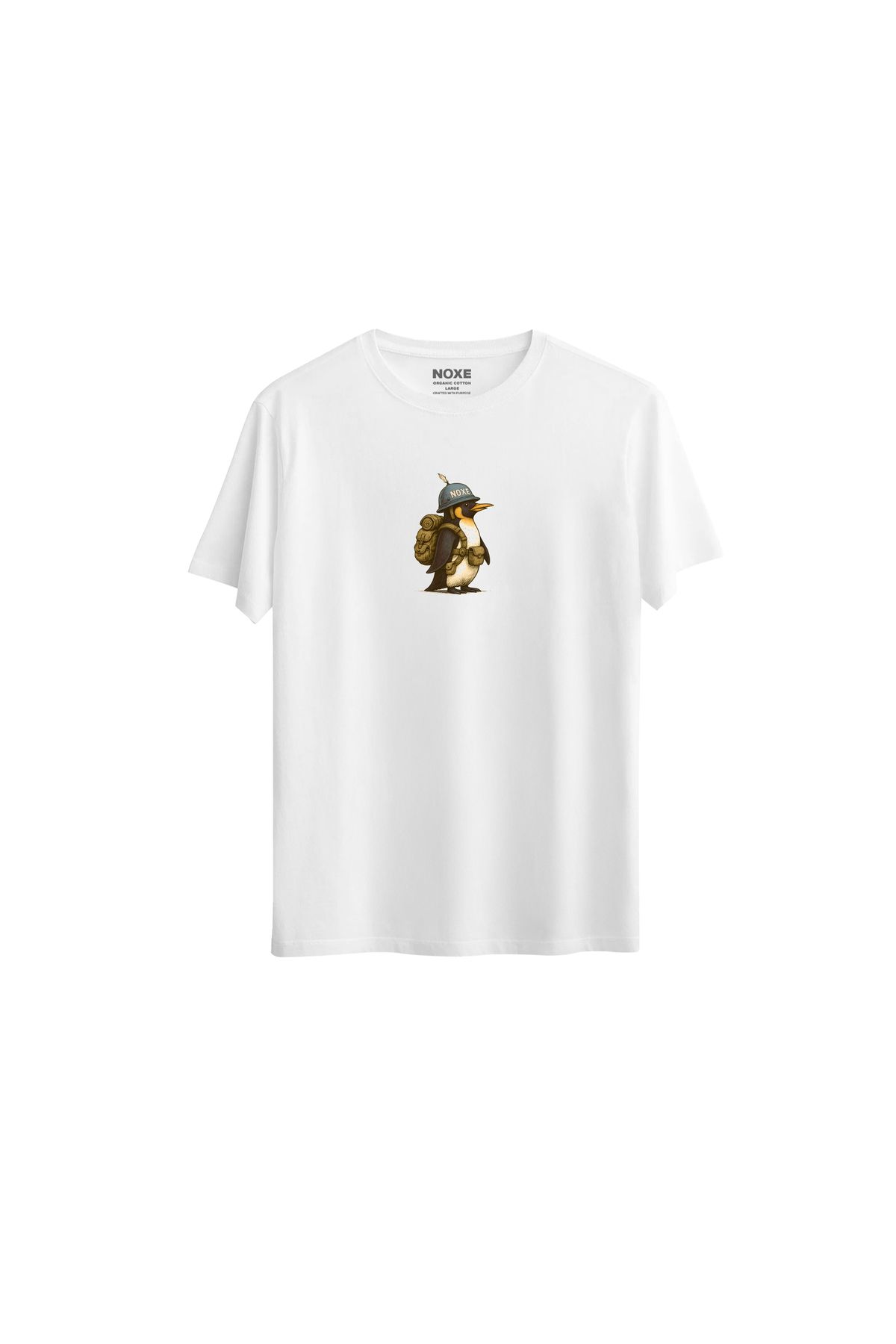 NOXE CLUB Solitude Heading North Regular Beyaz T-Shirt