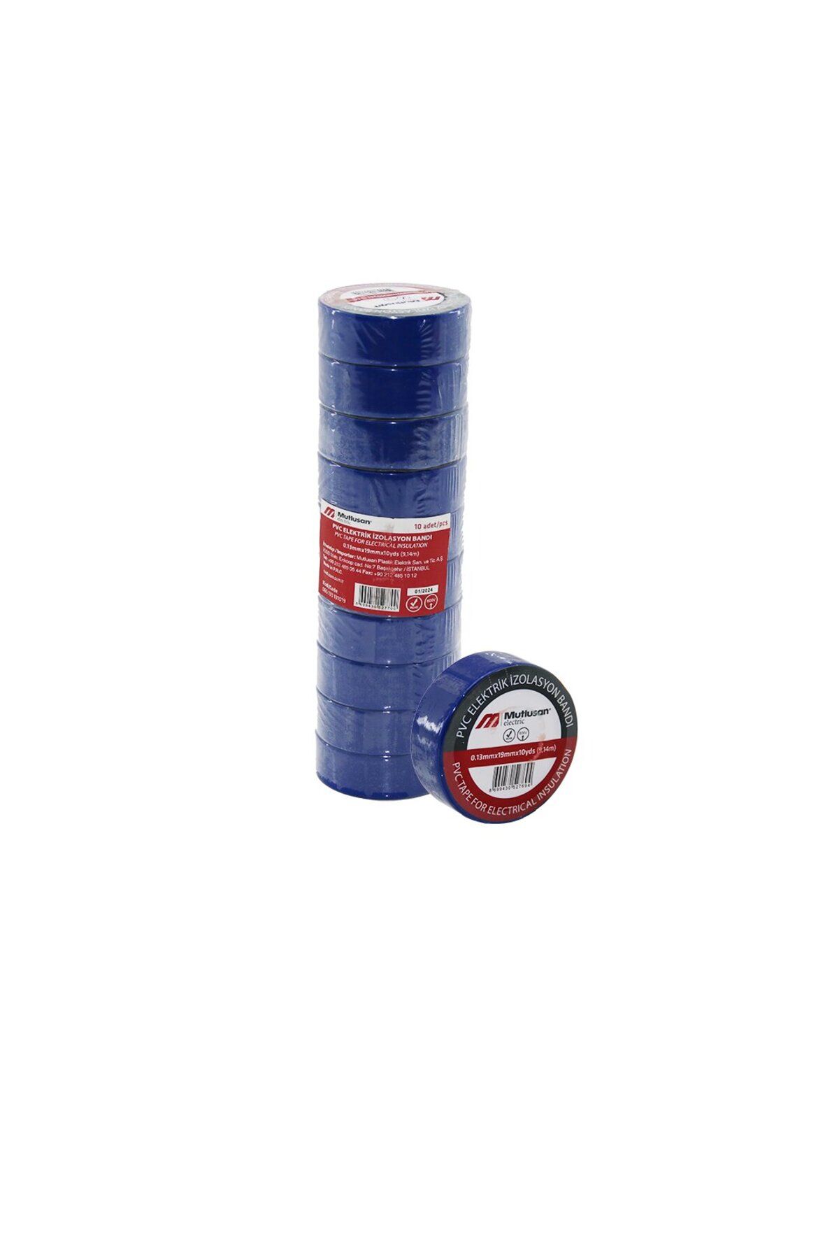 STOREMAX nffastore LÜX MAVİ PVC İZOLASYON ELEKTRİK BANTI 0.13X19X10YDS 9.14MM Star Collectionbuy 1051353
