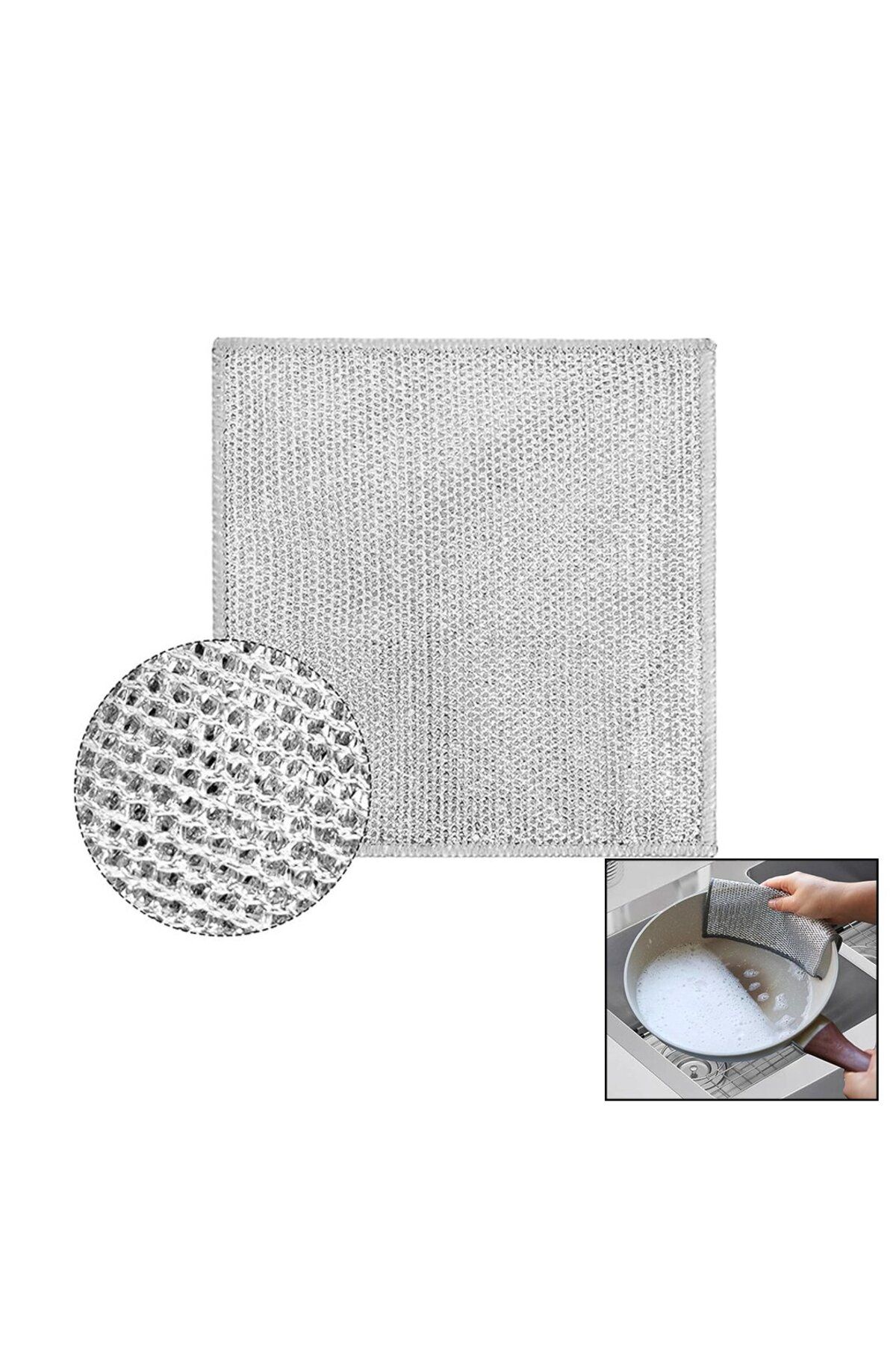 STOREMAX nffastore 2 KATLI TEL BULAŞIK BEZİ 20X20CM Star Collectionbuy 1051353