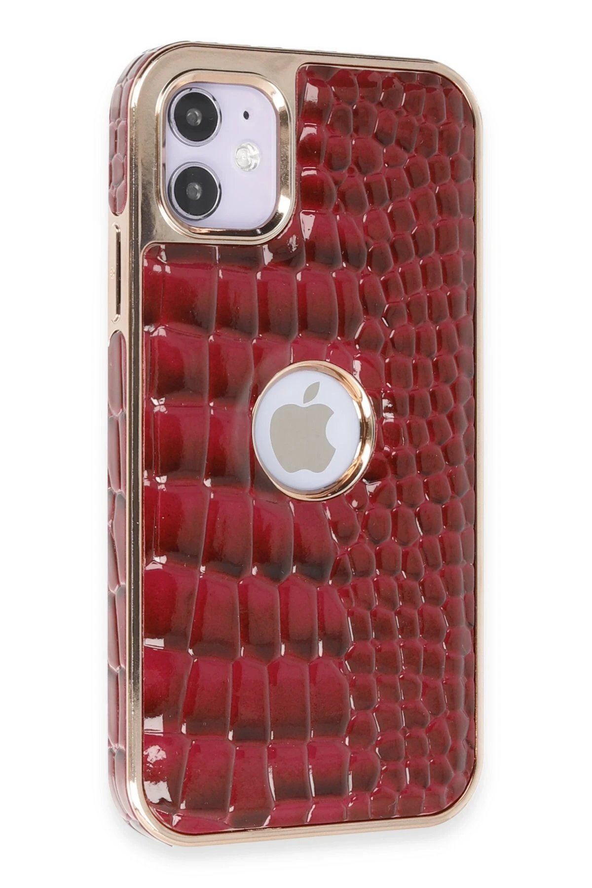 Toptan Bulurum iPhone 11 Kılıf Snake Kapak - Bordo