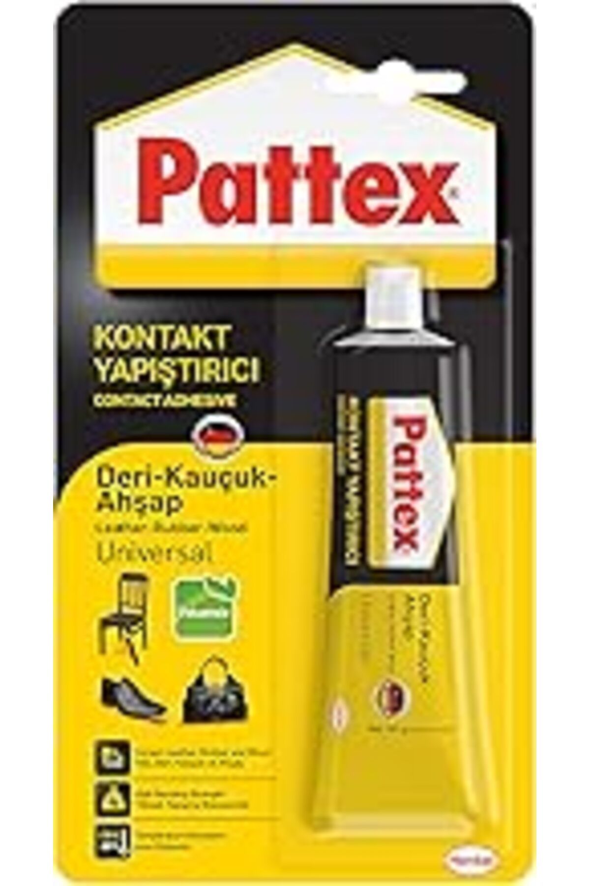 Mu Art Ahşap Pattex Deri-Kauçuk Ahşap Yapıştırıcı, Çeşitli Malzemelere Uygun Dirençli Ve Çok Güçlü Yapıştırıcı,