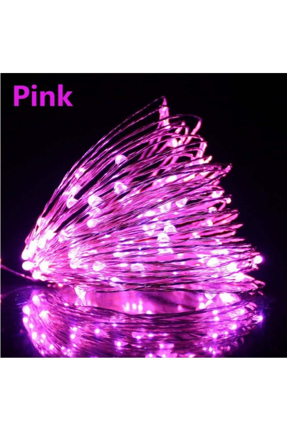 shop 3 M Pembe Peri Led Tel Led 2 Pilli