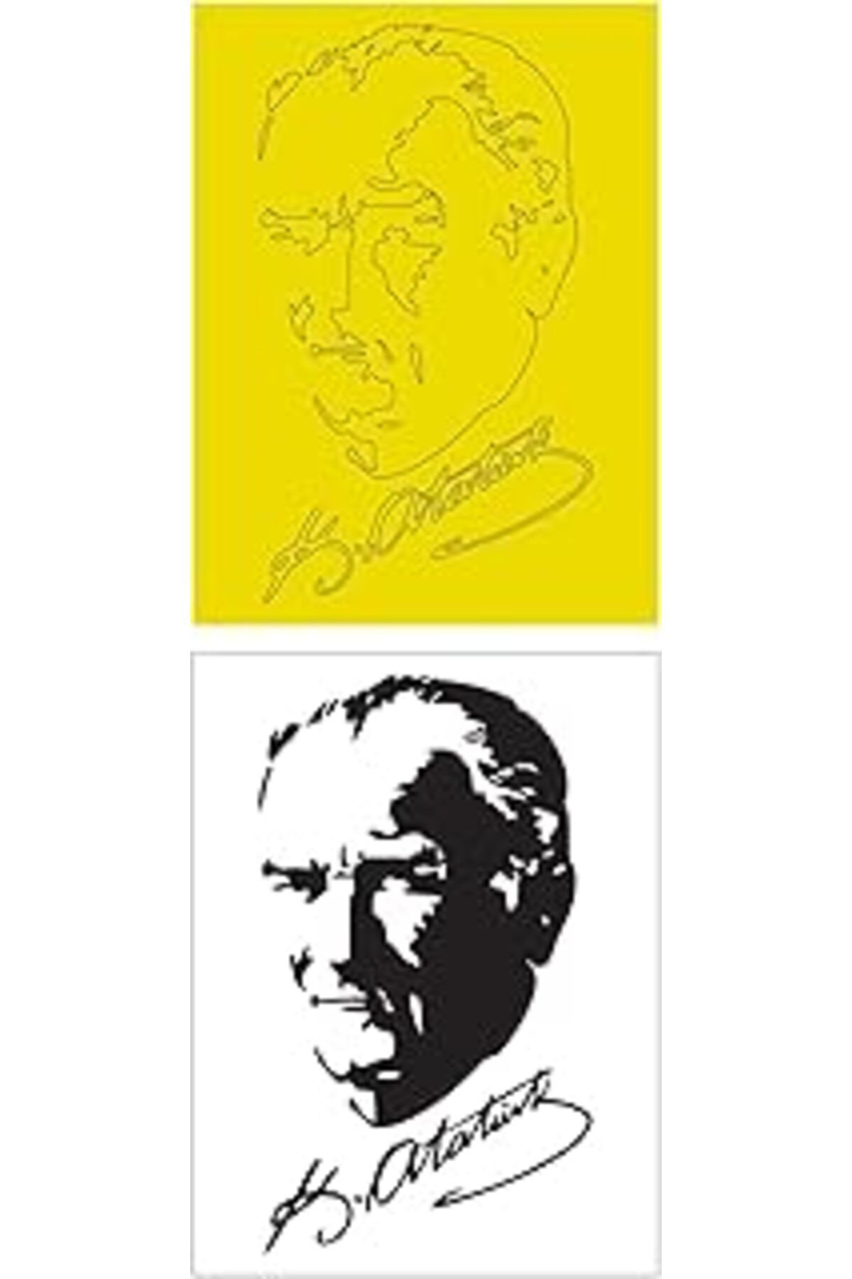 Mu Art Ahşap Mustafa Kemal Atatürk 15 Adet Büyük Boy A4 Kum Boyama Kartı Seti-Red Castle Kb-Rc-151