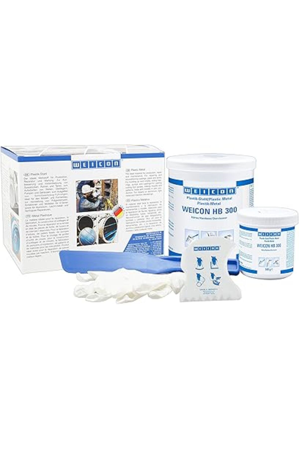 Mu Art Ahşap Weicon Hb 300 Epoksi Reçine Plastik Çelik | 1 Kg | Dökümlere Ve Metal Parçalara Bağlanma