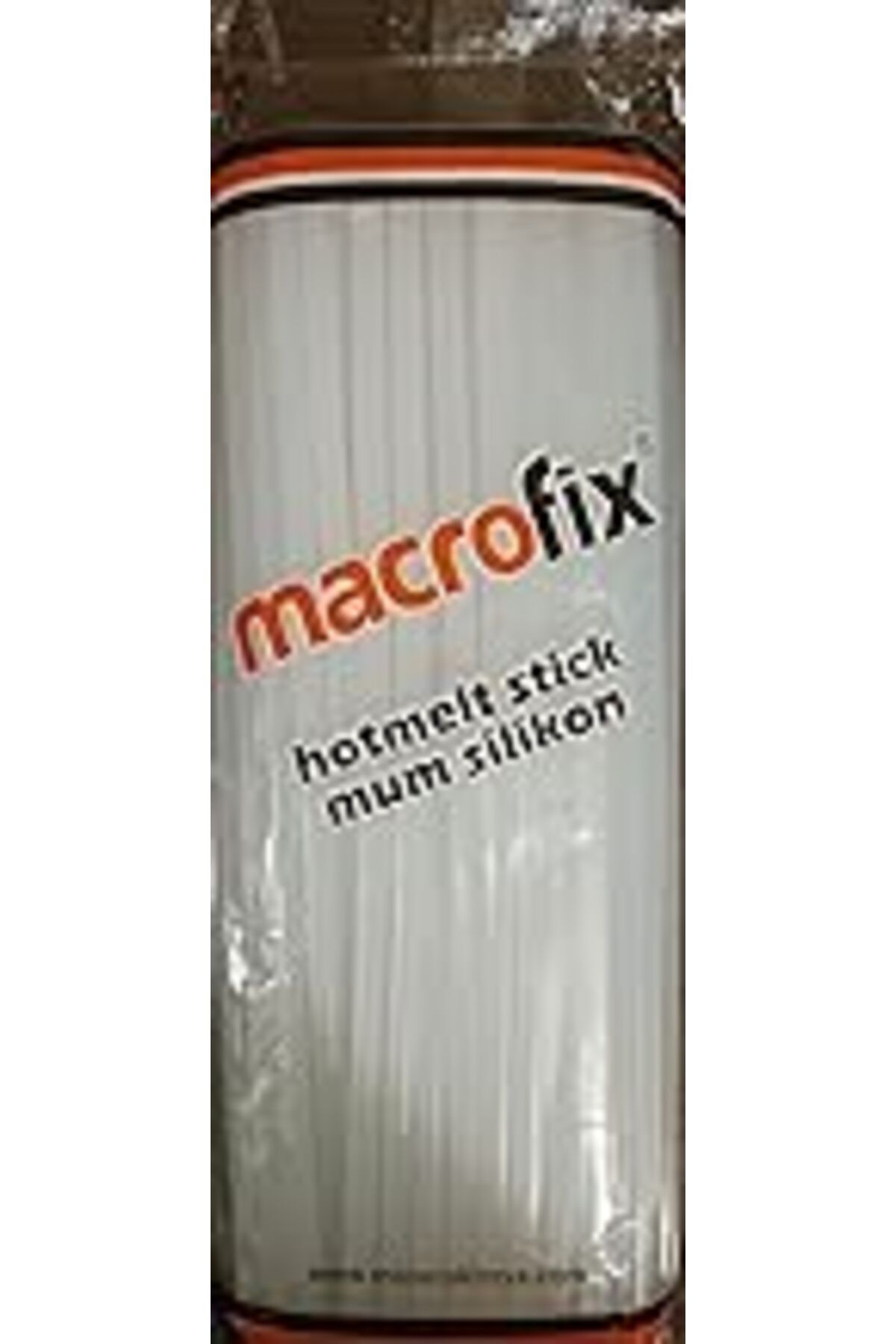 Mu Art Ahşap Macrofix İnce Silikon Çubuğu, Silikon Mumu 7,5Mm 1Kg, Hotmelt Stick