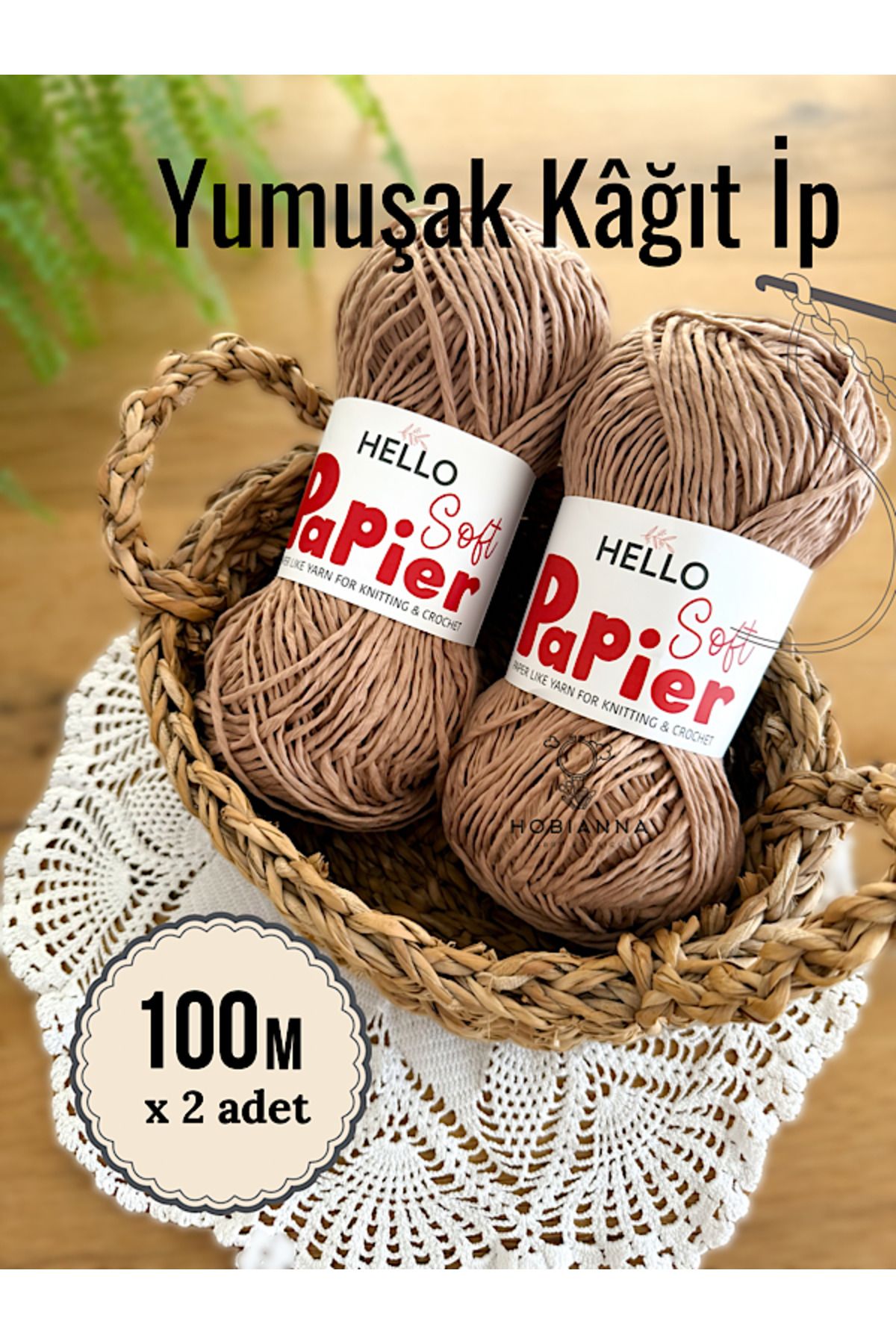 Hobianna Hello Soft Paper Yumuşak Kağit İpler No:02 - 2 adet