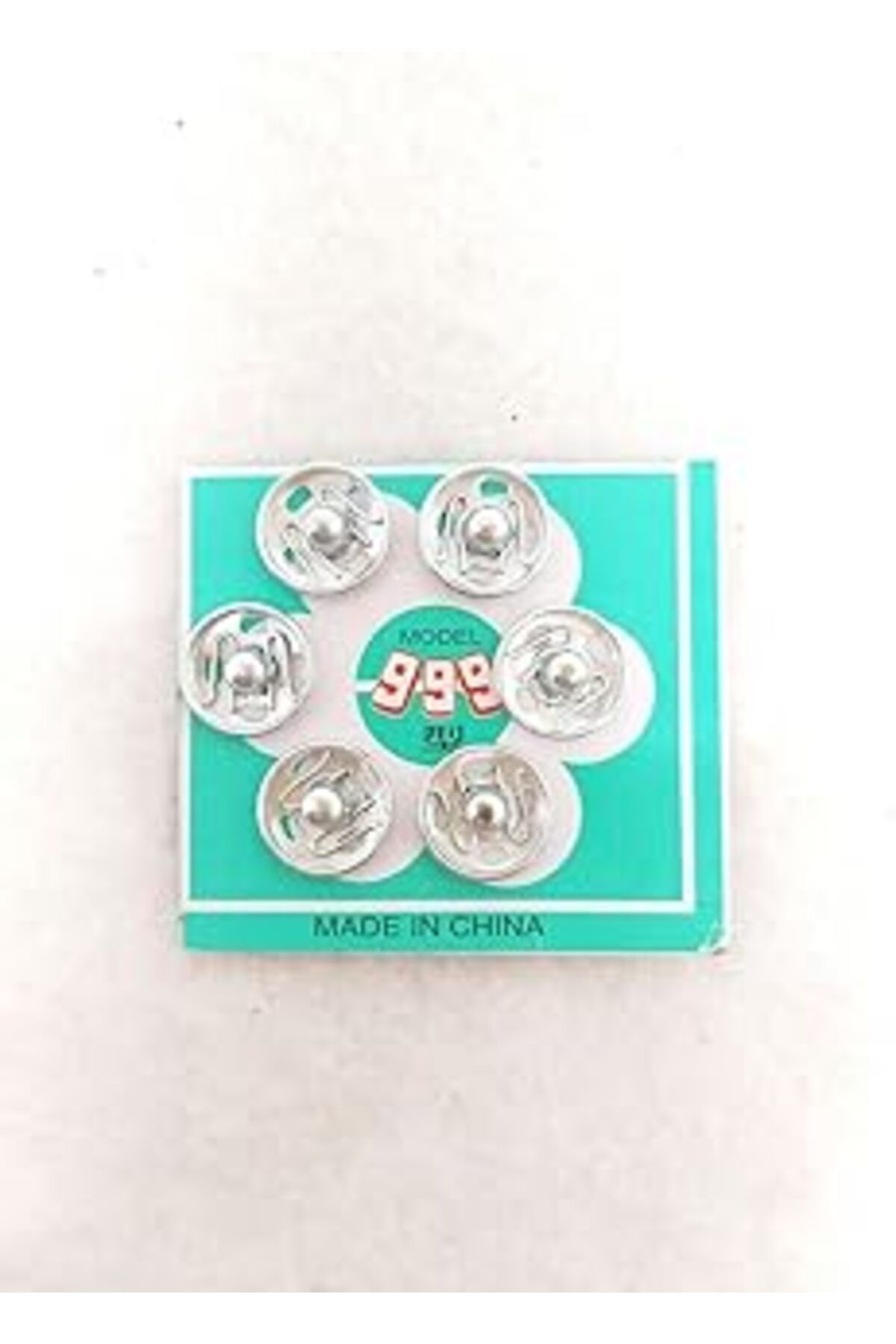 Pazarcan Benim Marifetlerim - Gümüş Çıt Çıt Düğme 15 Mm 4 Adet