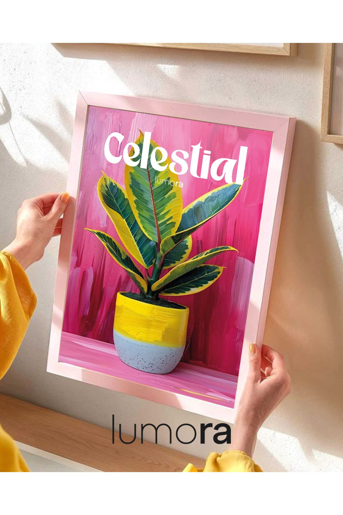 POSTER Çiçekli Pembe Poster