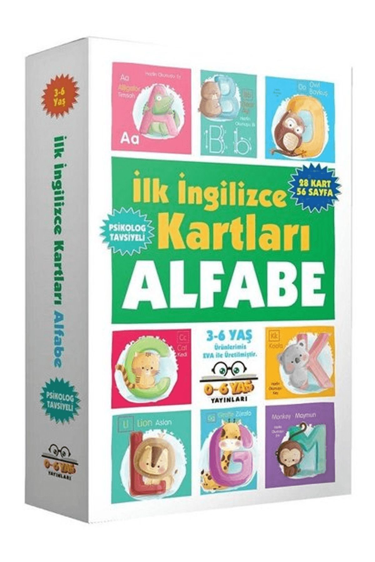 0-6 Yaş Yayınları İlk İngilizce Kartları Alfabe