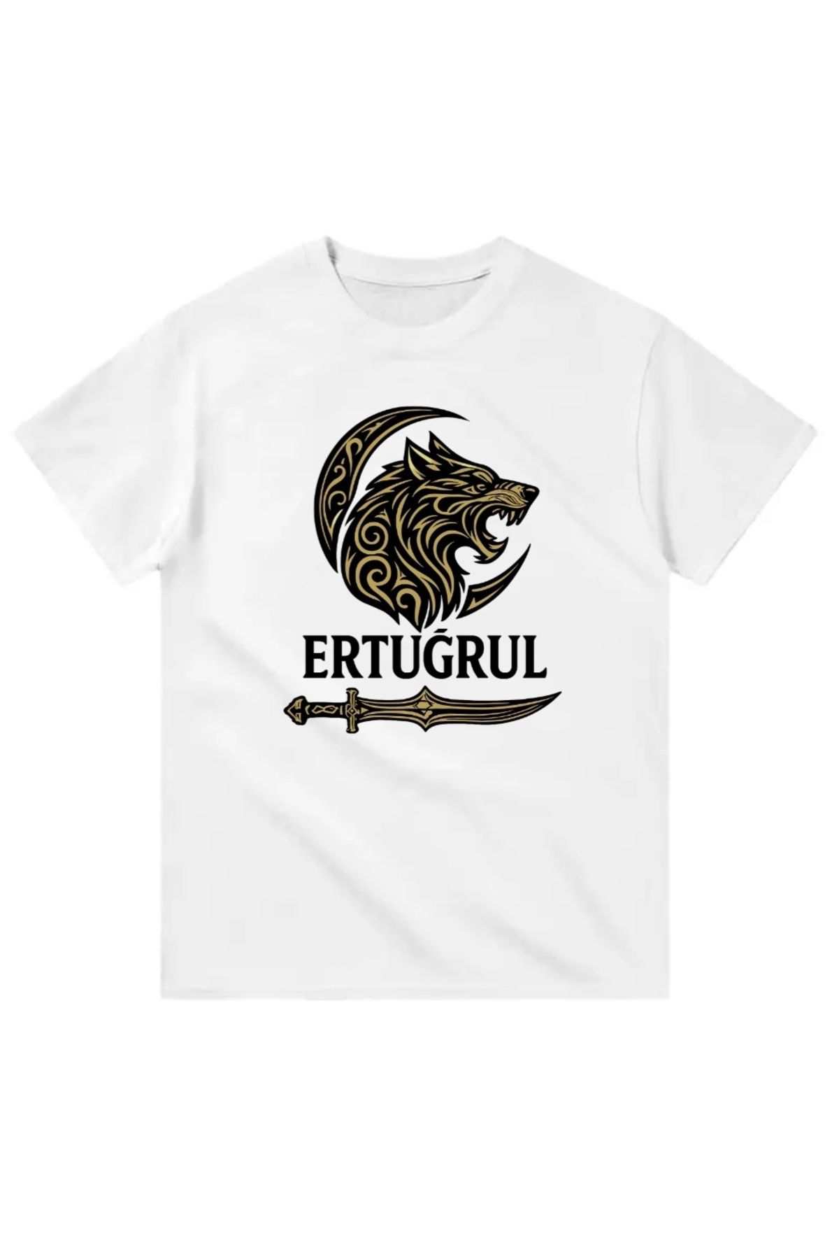 Yeta Ertuğrul Yazısı ile Bozkurt ve Hilal Tişört