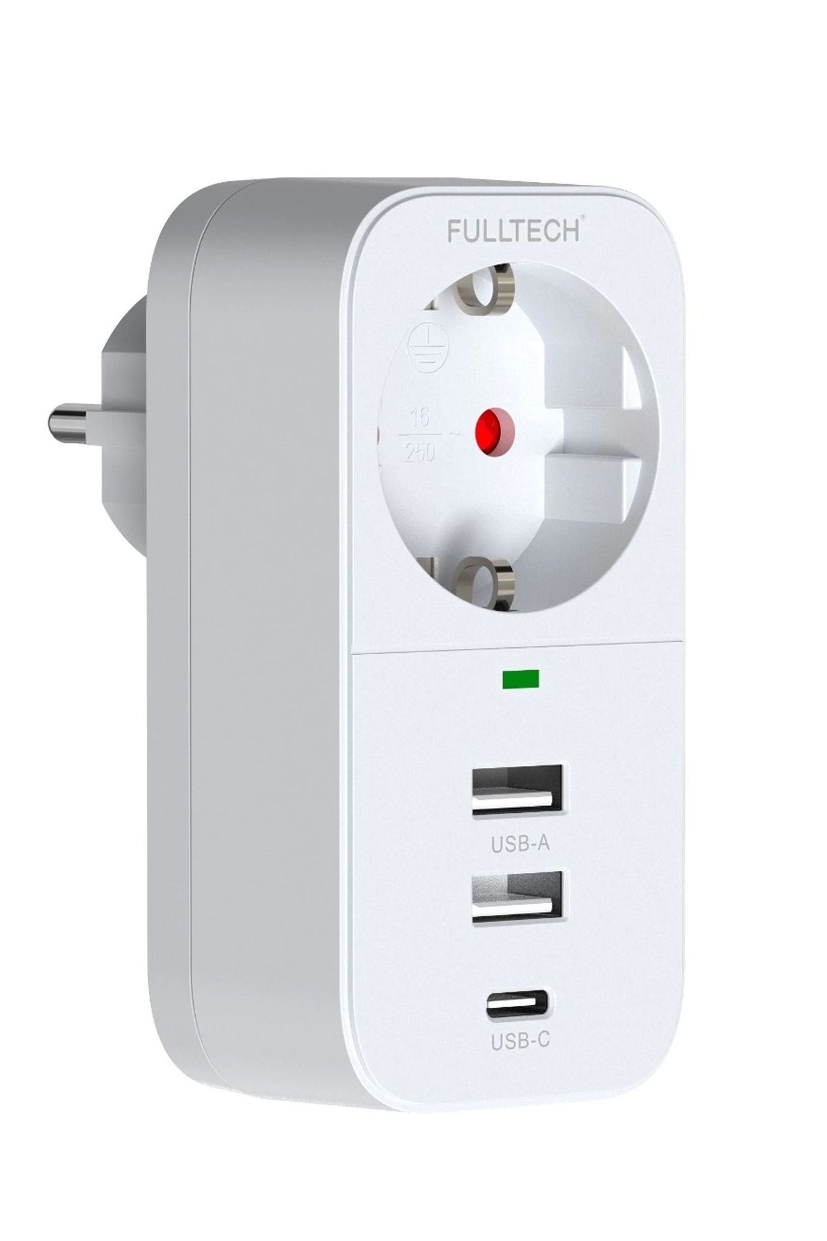 shopwave 2.4a Çıkışlı 2xusb 1xtype-c Tekli Priz Ftr-17