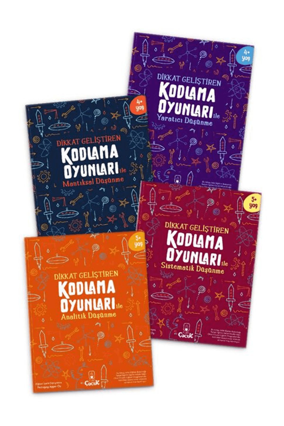 FLOKİ ÇOCUK Dikkat Geliştiren Kodlama Oyunları Serisi (4 Kitap)