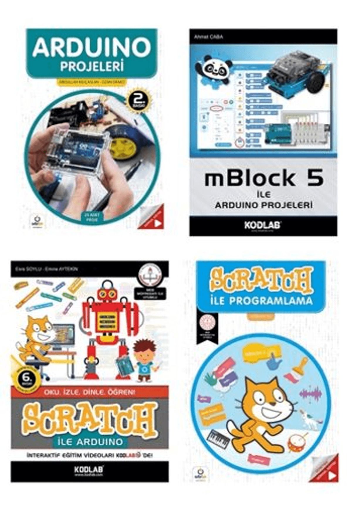 Kodlab Yayın Dağıtım Scratch ile Arduino Eğitim Seti (4 Kitap)