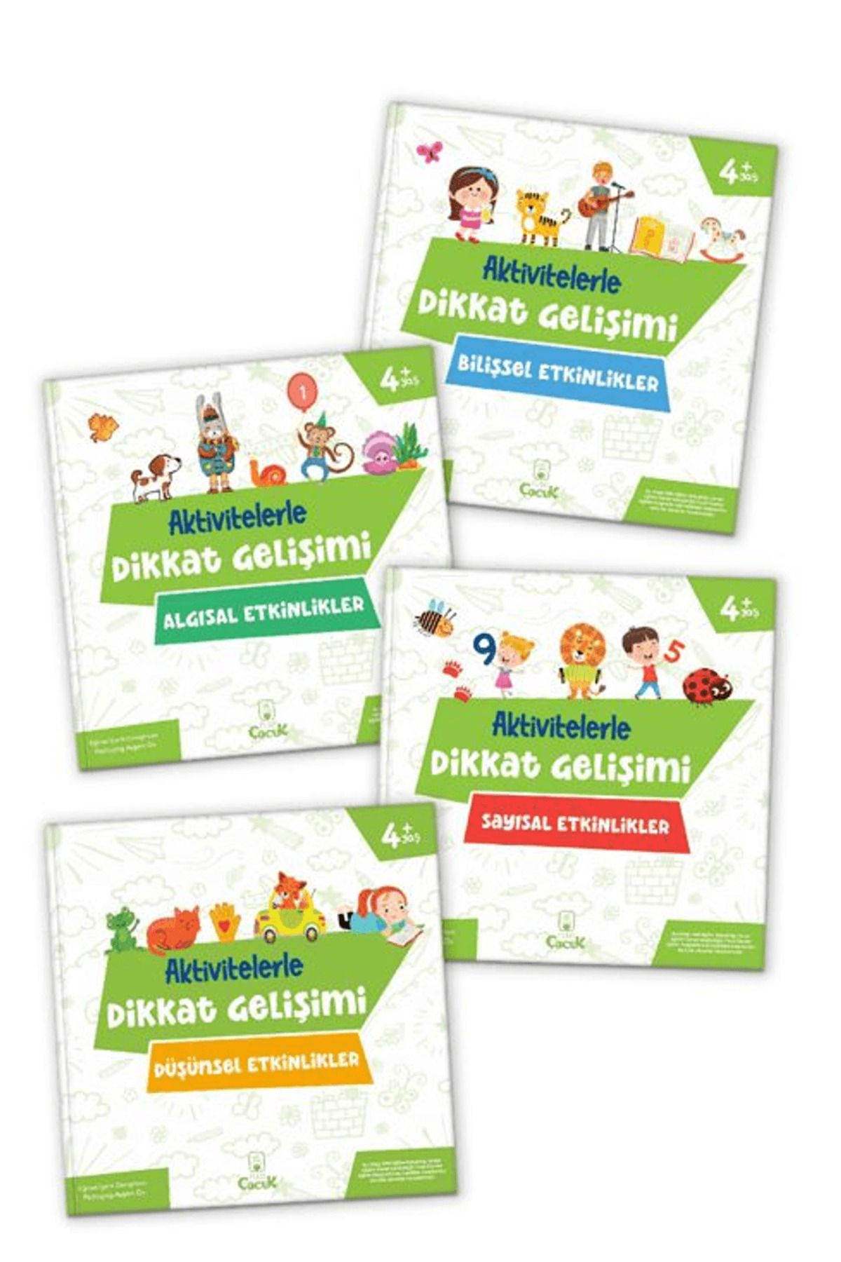 FLOKİ ÇOCUK Aktivitelerle Dikkat Gelişimi Serisi (4 Kitap)