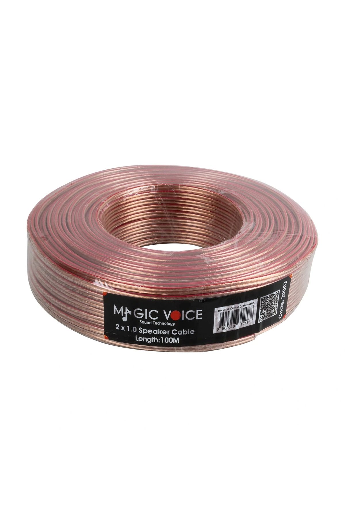 shopwave 2X1.0 ŞEFFAF 100 METRE HOPARLÖR KABLOSU (5047)