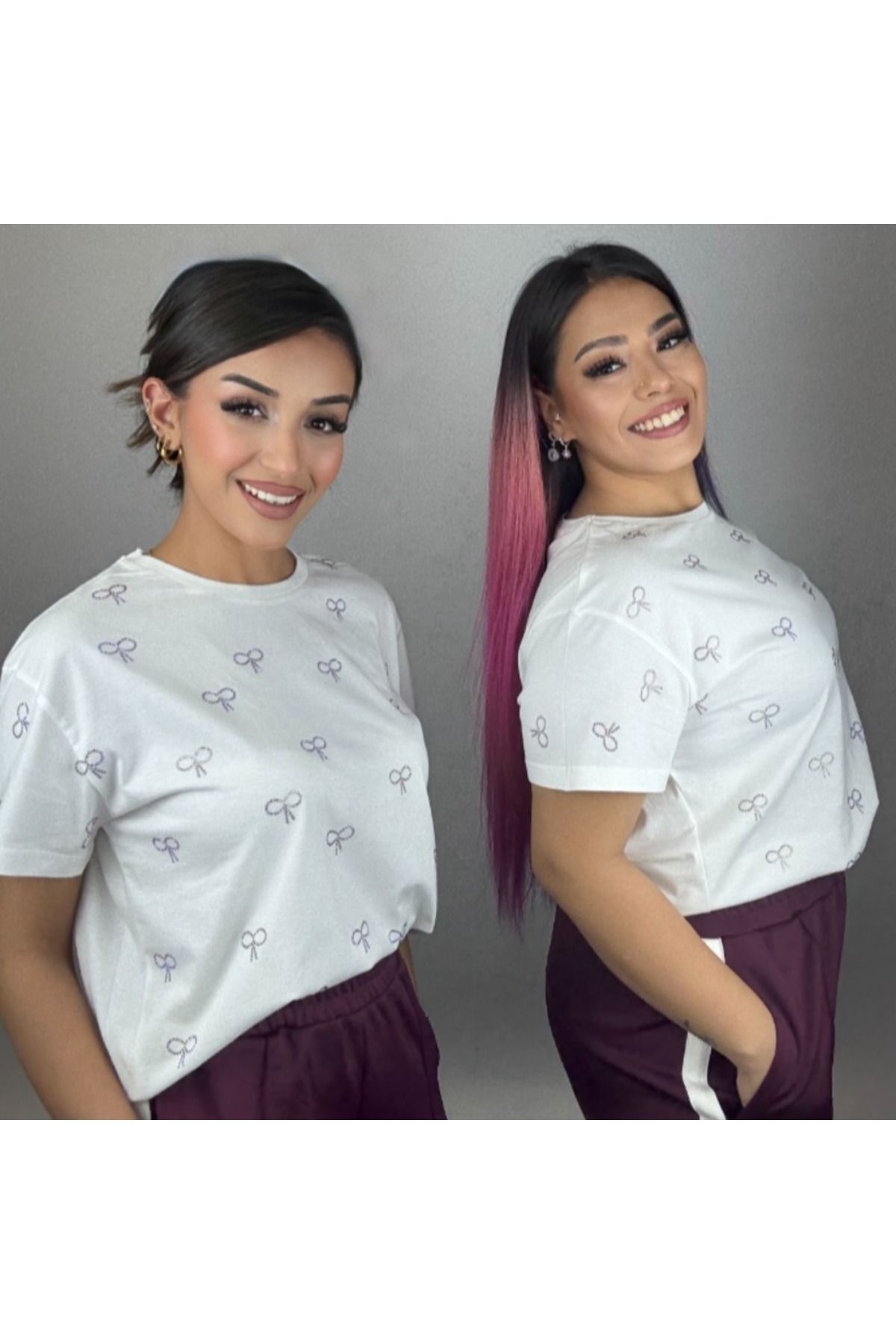 MIA GIA Fiyonklu Pamuk T-shirt