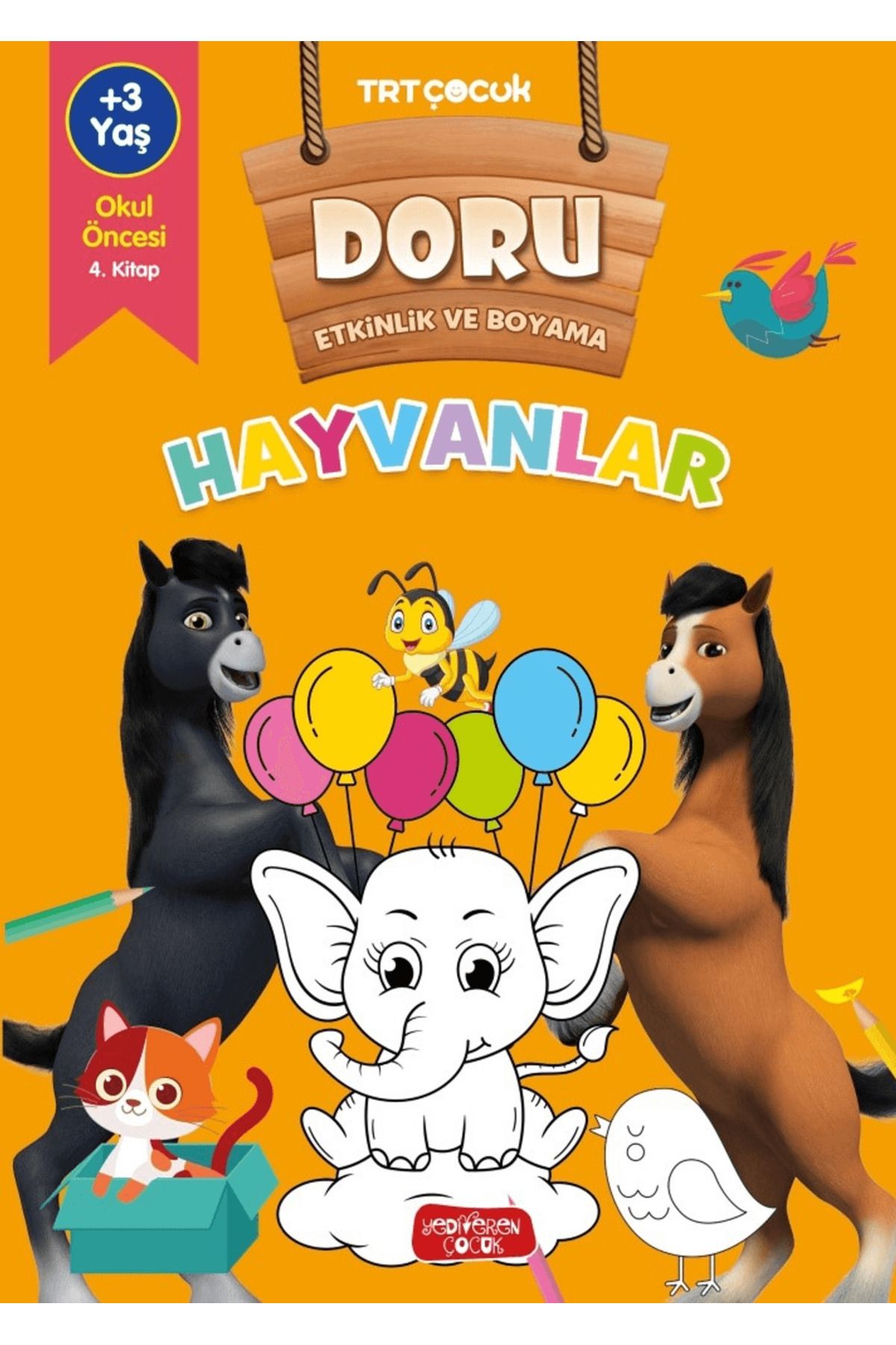 Yediveren Çocuk Doru Etkinlik ve Boyama - Hayvanlar