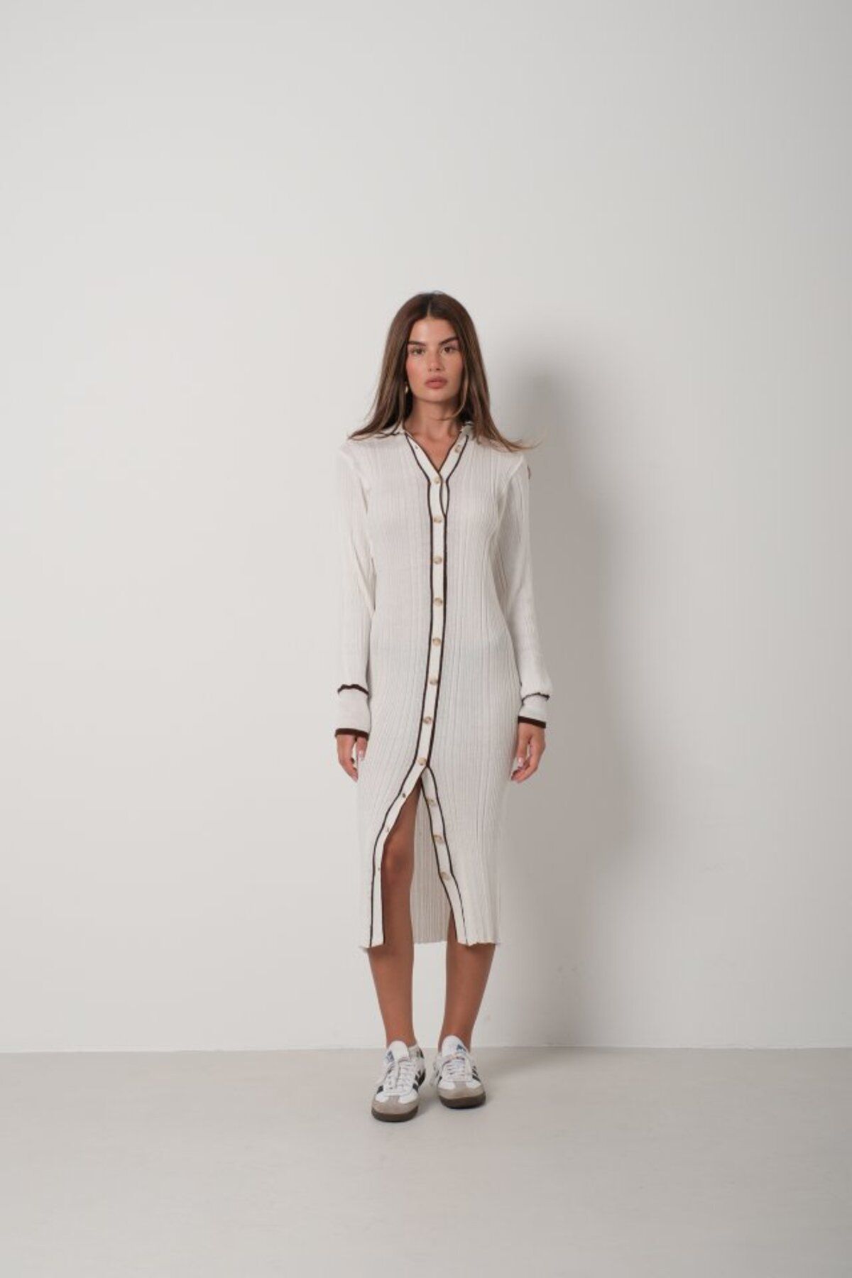 ETİLER COLLECTION Polo Yaka Düğmeli Elbise