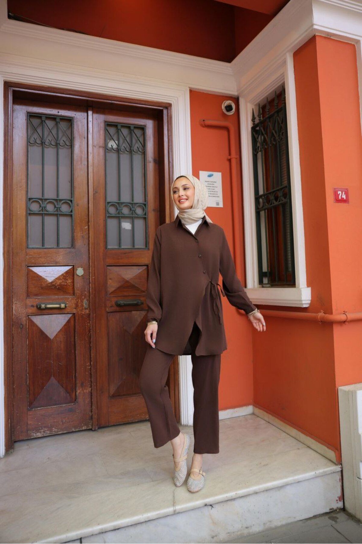 Castivo Fashion Bağlamalı Tunik Pantolon Takım