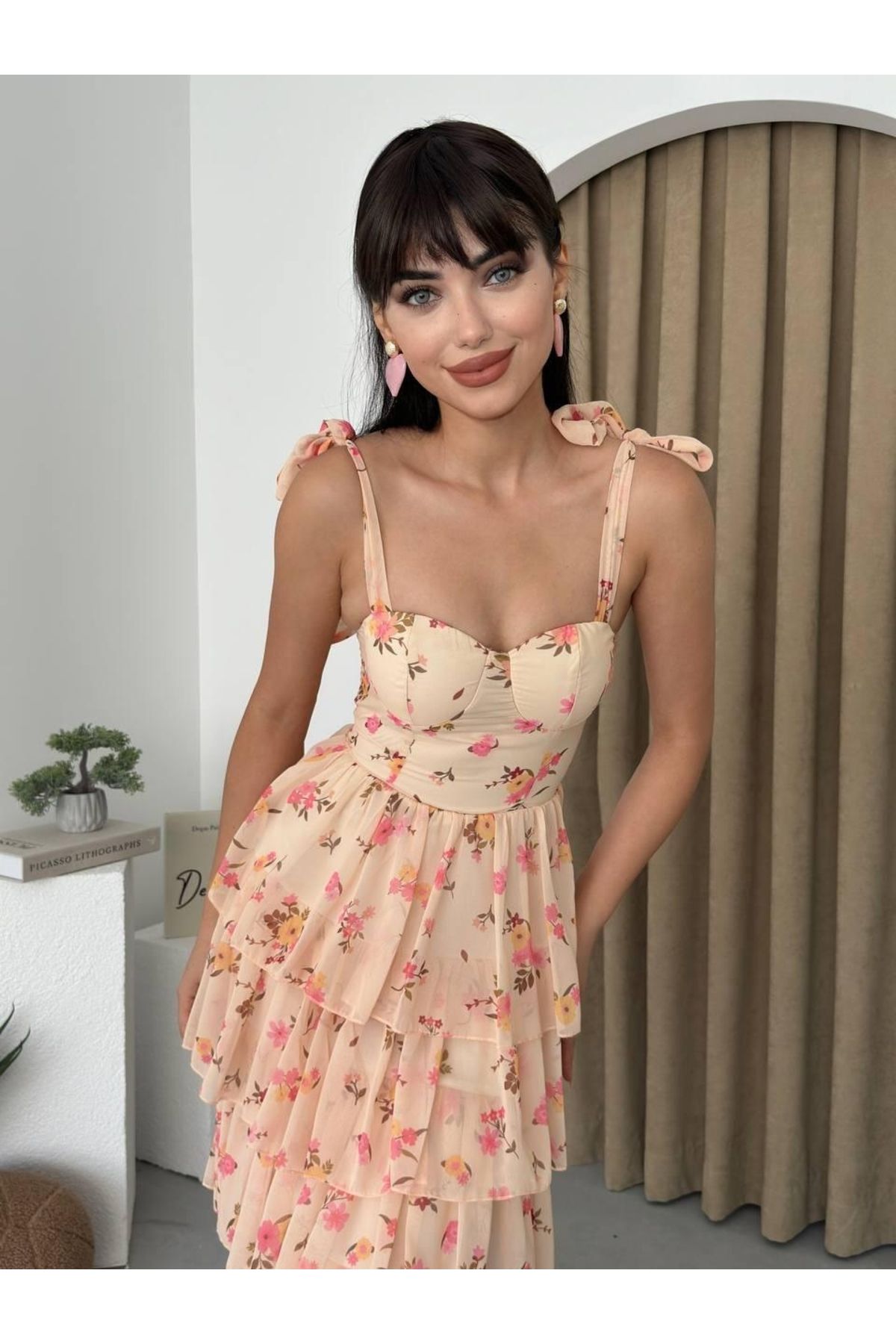 ETİLER COLLECTION Pavia Midi Boy Elbise