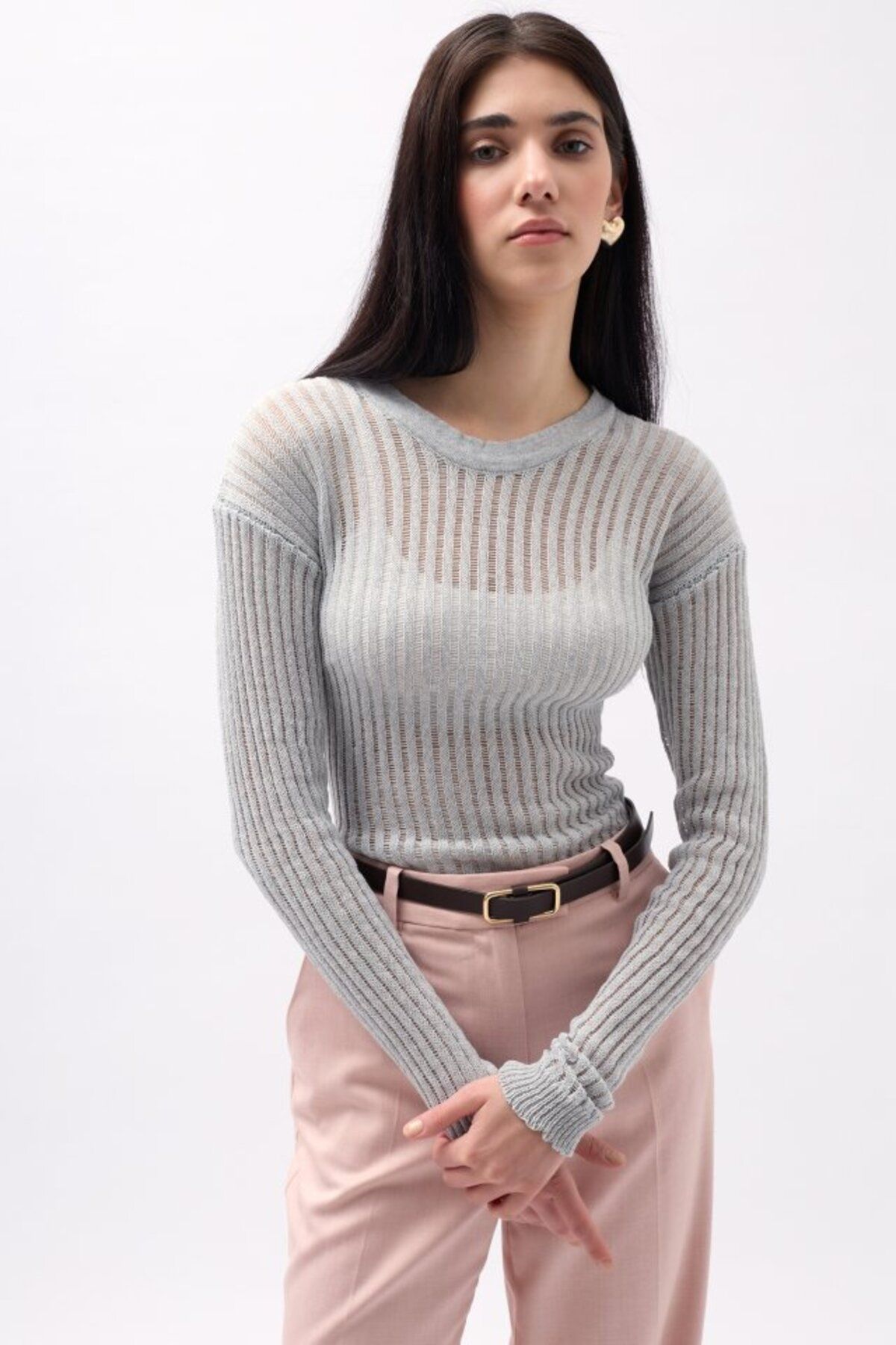 ETİLER COLLECTION Fitilli Transparan Bluz