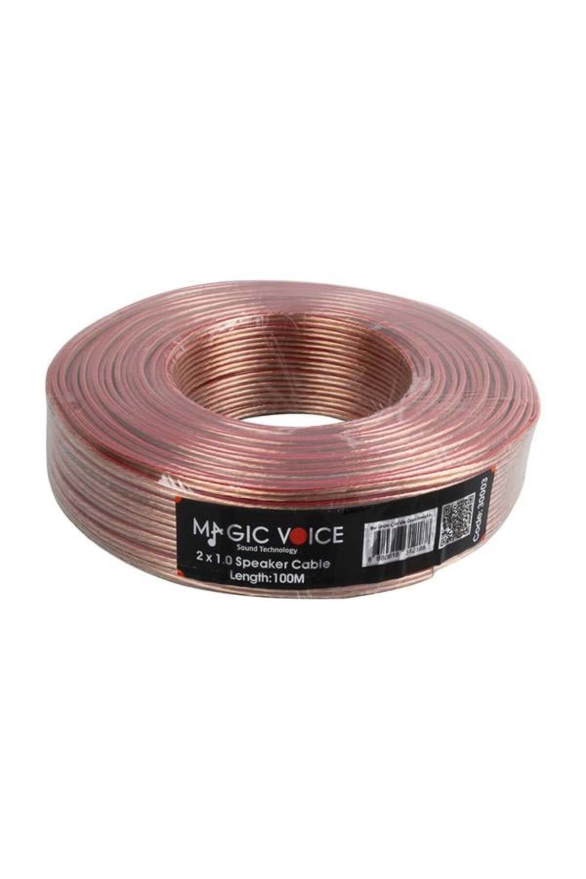 Pazarcan Magicvoice 2X1,0 Mm Şeffaf 100 Metre Hoparlör Ses Sistemi Kablosu Mert Kablo
