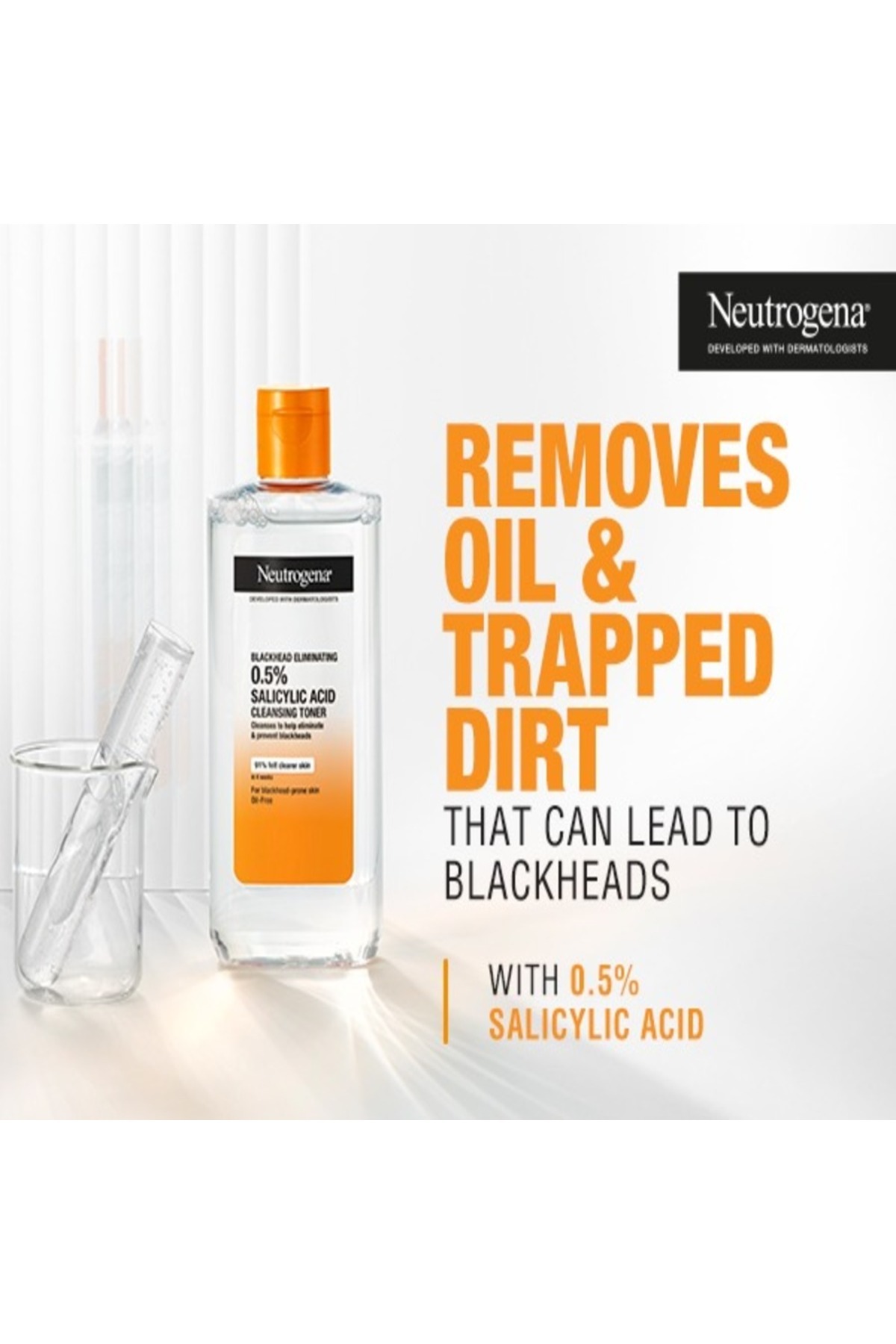 Neutrogena-Neutrogena Blackhead Eliminating Cleansing Toner 200ml | Clears Pores & Prevents Breakouts 3