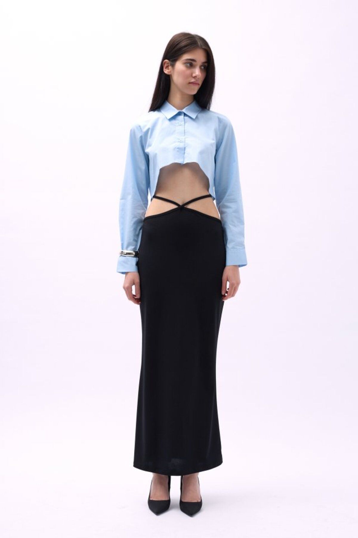 ETİLER COLLECTION Bel Bağlamalı Maxi Etek