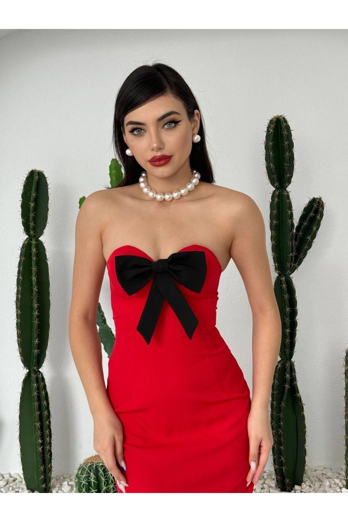ETİLER COLLECTION Harvoy Straplez Elbise