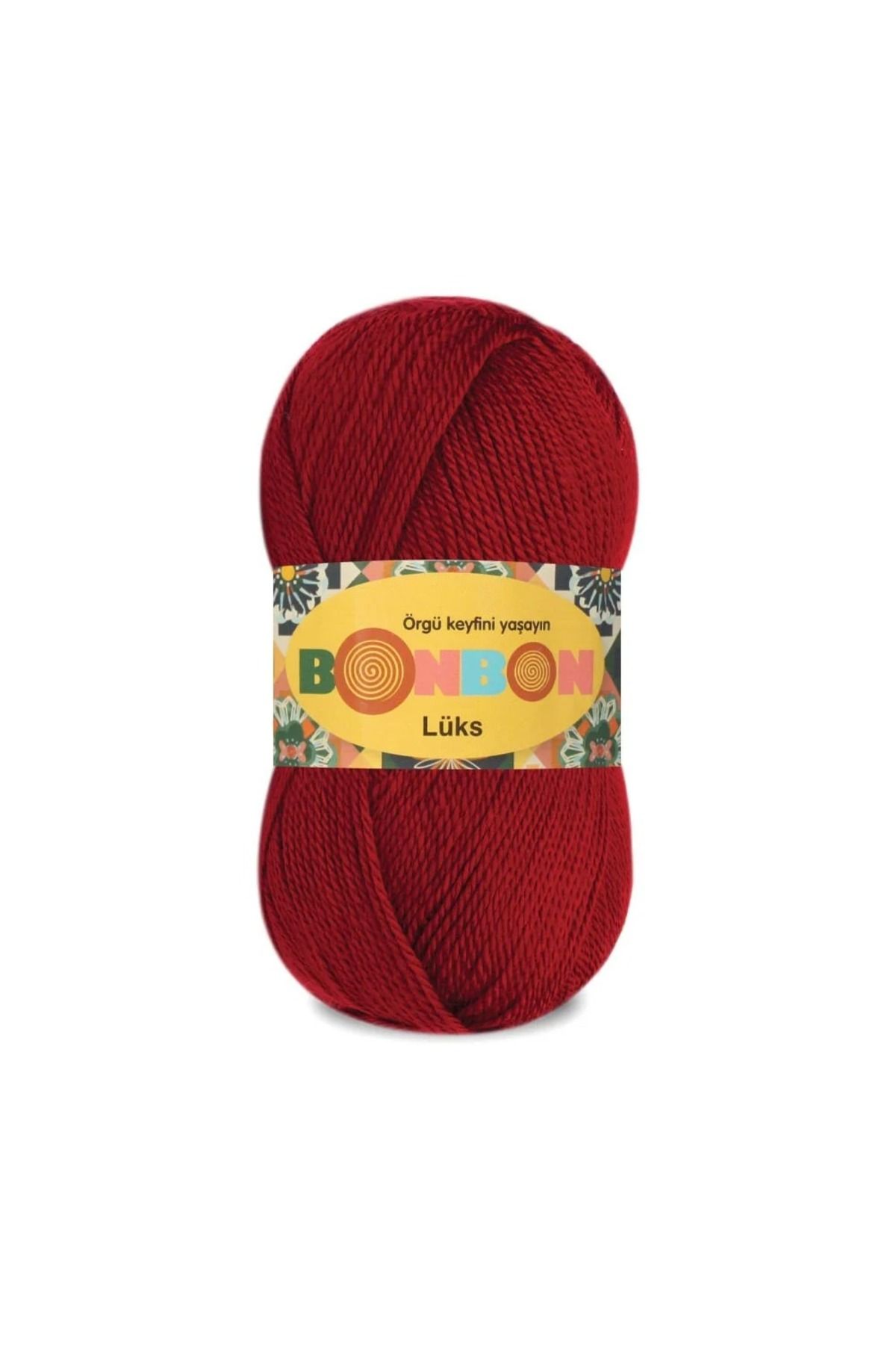 NAKO Bonbon Lüks 98296 Koyu Kırmızı (5 Adet) Örgü İpi