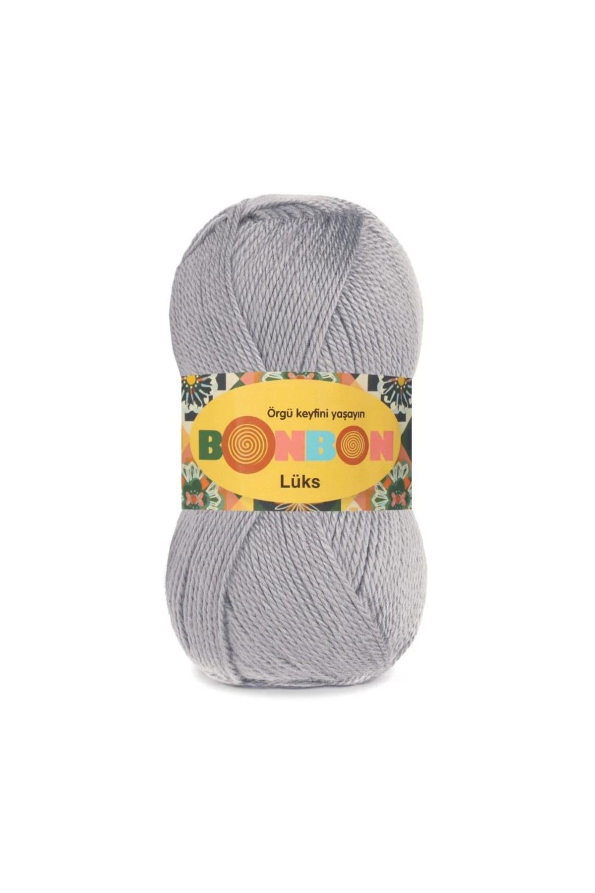 NAKO Bonbon Lüks 98233 Açık Gri (5 Adet) Örgü İpi