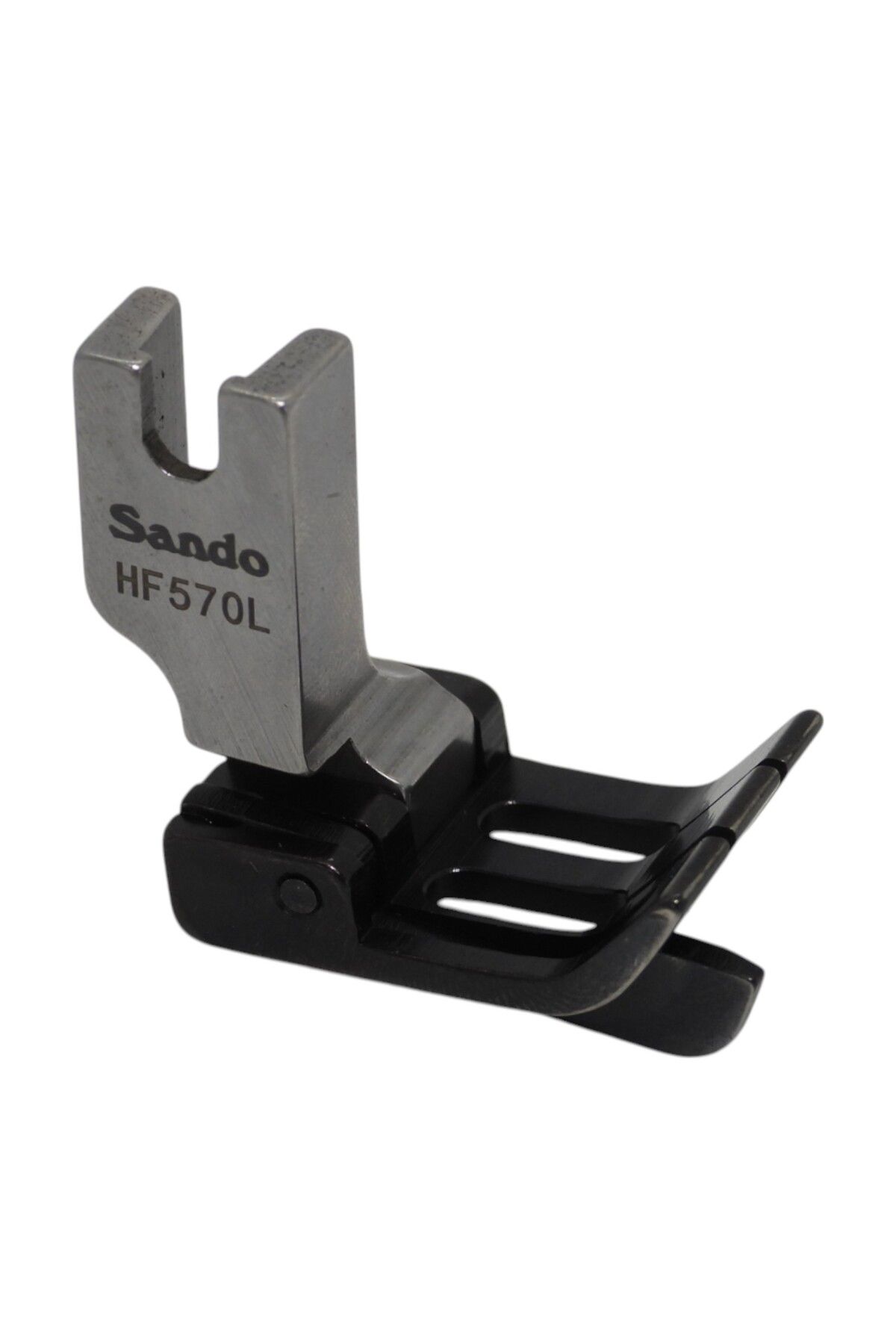 Sando HF570-L Düz Makine 6,4 mm Çift İğne Tabanlı Sol Çima Ayağı