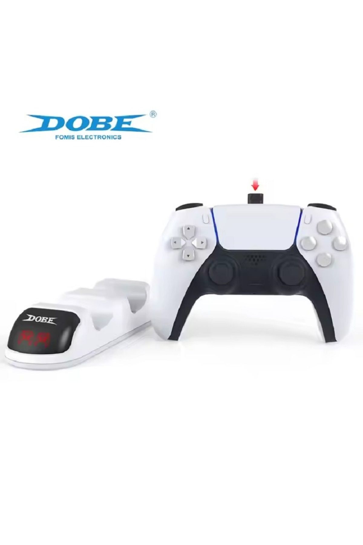 Dobe-Fast Charging Station for PS5 Controllers – Dual Dock with LED Indicator 1