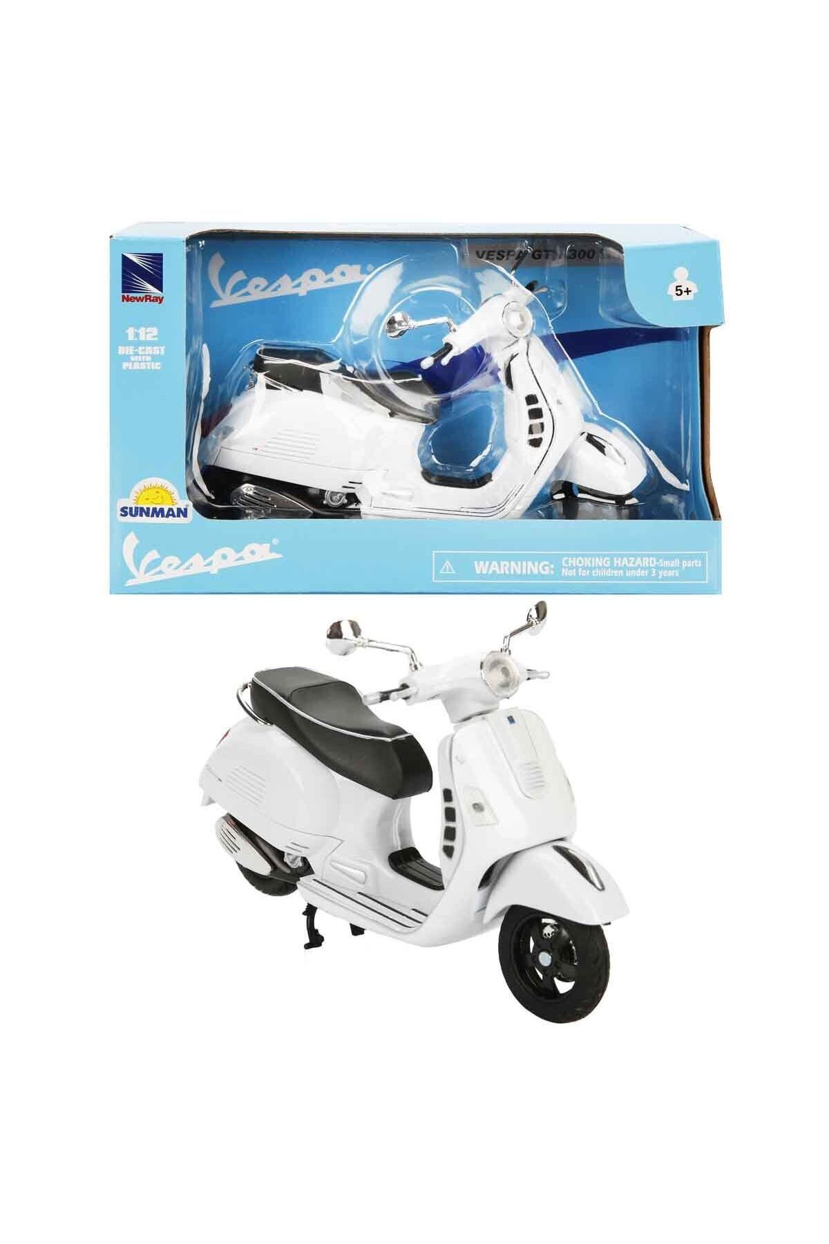 Russet 57243 SUN- Vespa GTS 300 Super Beyaz Motor 1:12