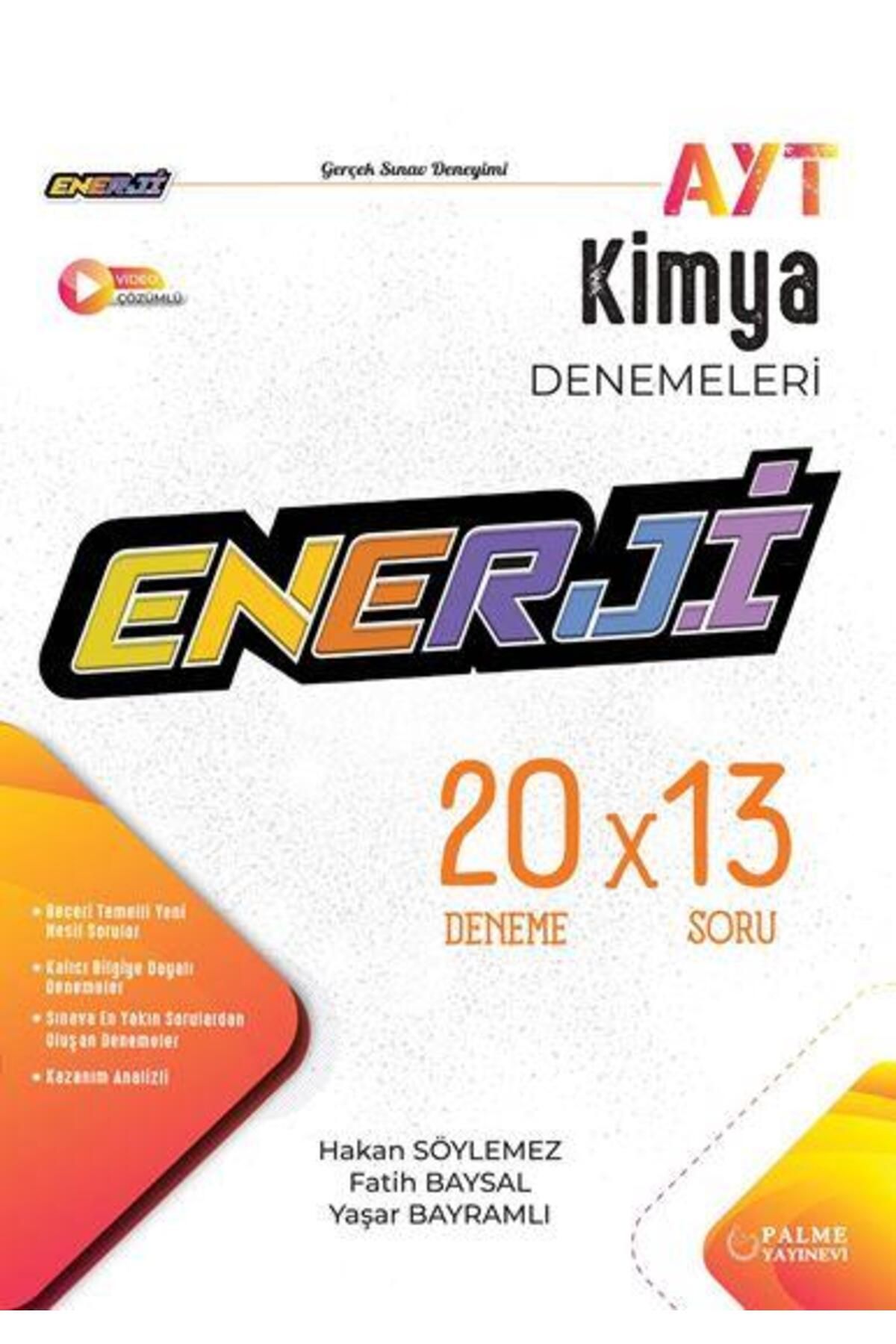 Palme Yayınevi Enerji Ayt 20 Kimya Deneme Sınavı 20X13