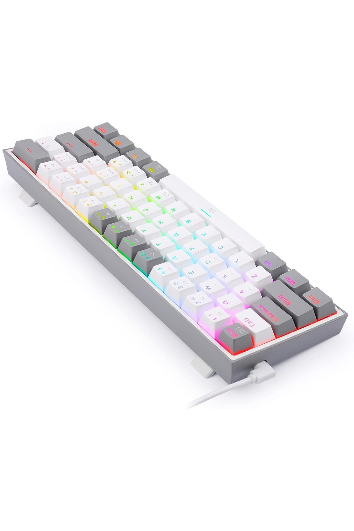 REDRAGON-K617 Fizz 60% Wired RGB Gaming Keyboard - 61 Keys Hot-Swap Compact Mechanical Keyboard with 3