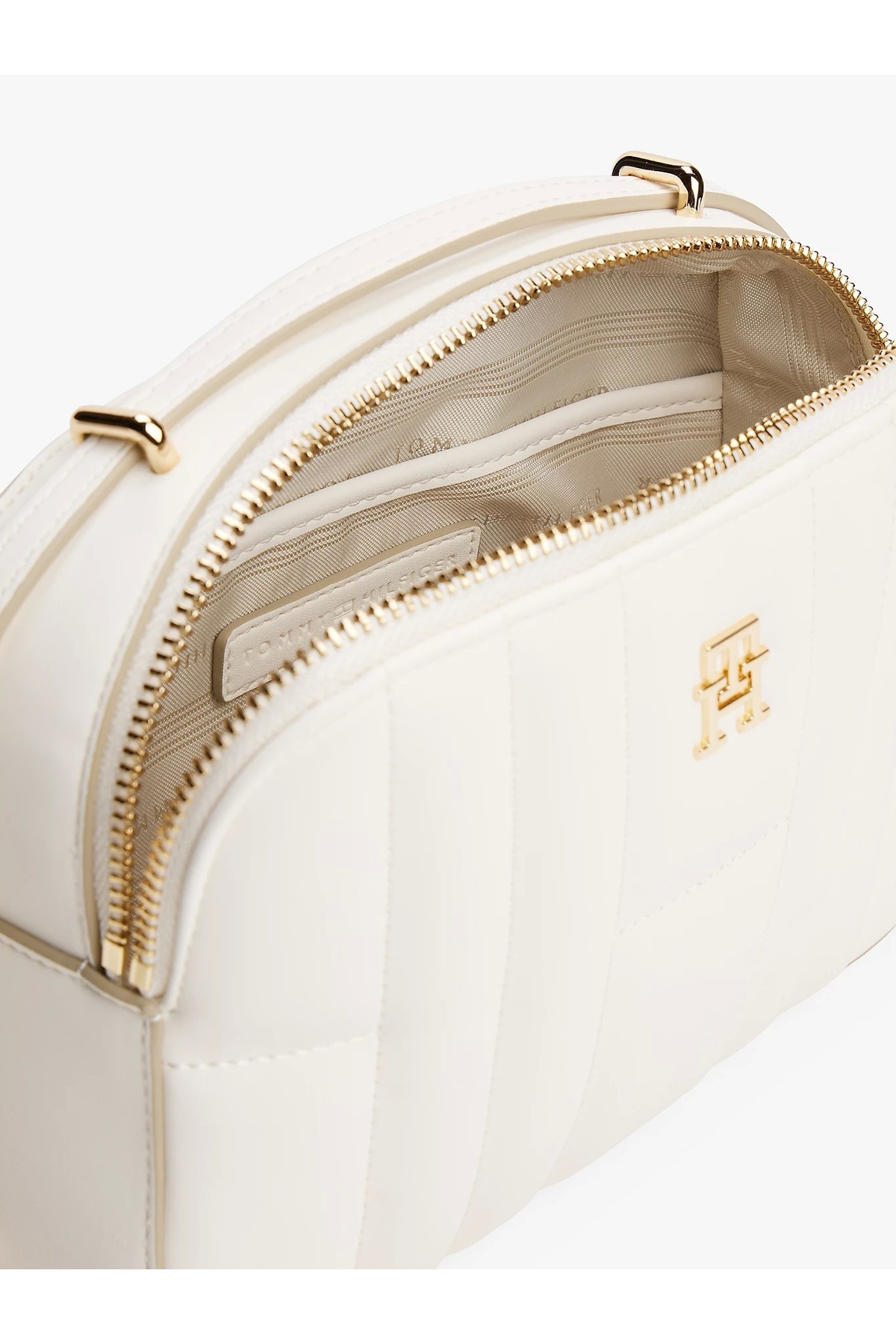 Tommy Hilfiger-TH FEMININE CONV CAMERA BAG Geantă cremă pentru femei AW0AW17453Z00 5