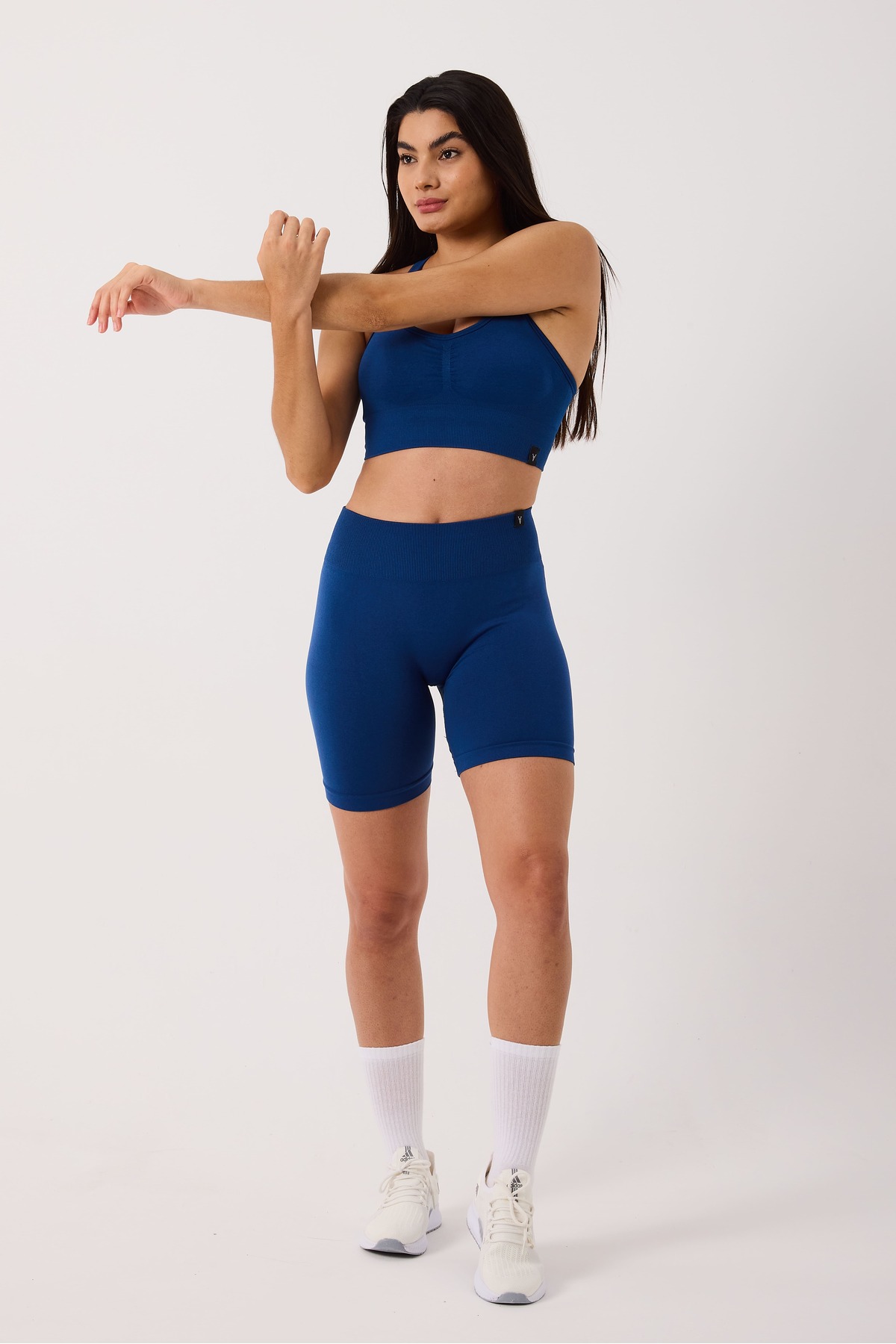 Sally Spor Şort Yüksek Bel Esnek Şekillendirici ve Toparlayıcı Seamless Tayt Kısa Şort 5
