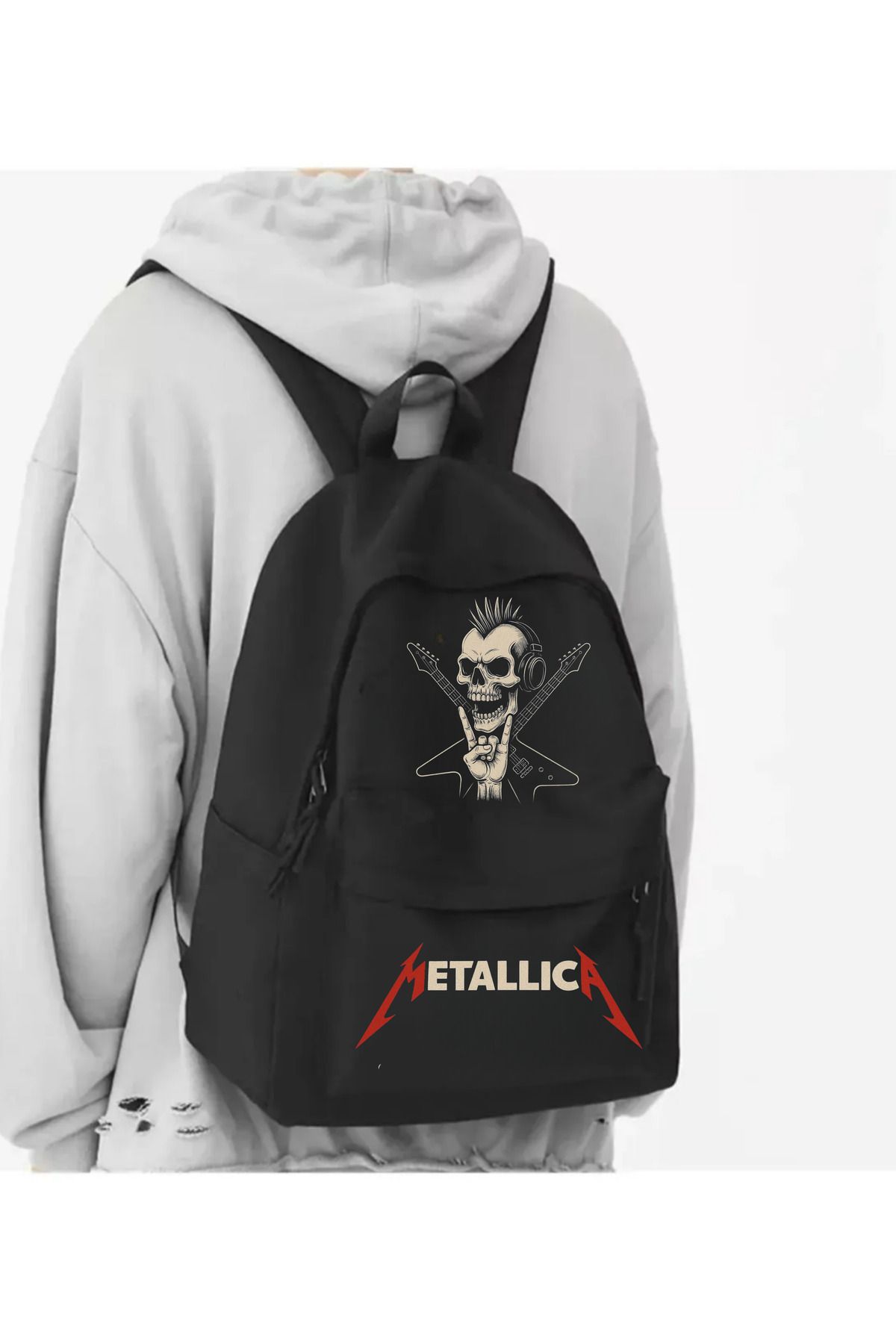 Touz Moda Rock Serisi Baskılı Okul, Dershane, Kurs Sırt Çantası