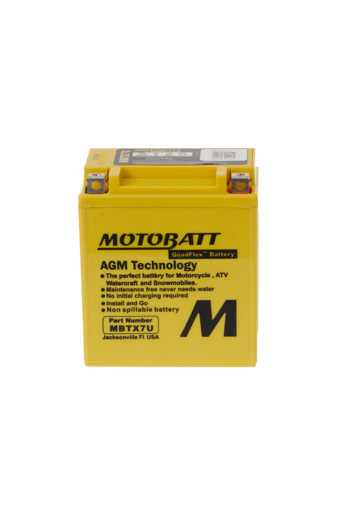 MOTOBATT Honda CB 125 E Motobatt Akü MBTX7U