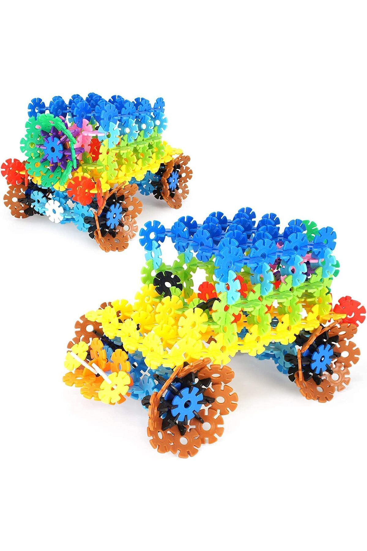 Yelajoy-300 Pcs Snow Shaped Discs Puzzle,Educational Building Blocks,for Kids 5+ 5