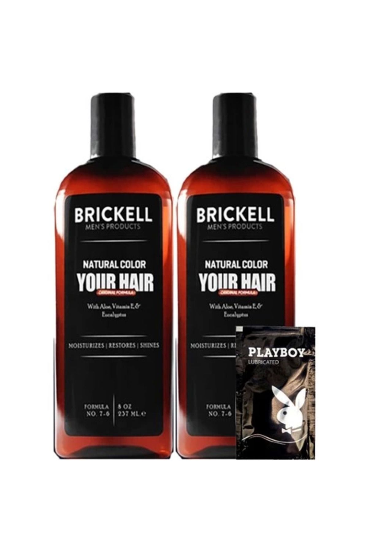 Vemora Brickell Erkeklere Özel Anti-White Saç Sakal Bakım Şampuanı 237 ml x 2 adet + Yanında Jel