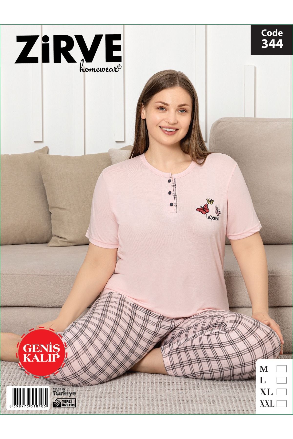 Zirve kısa kol geniş kalıp pijama takımı