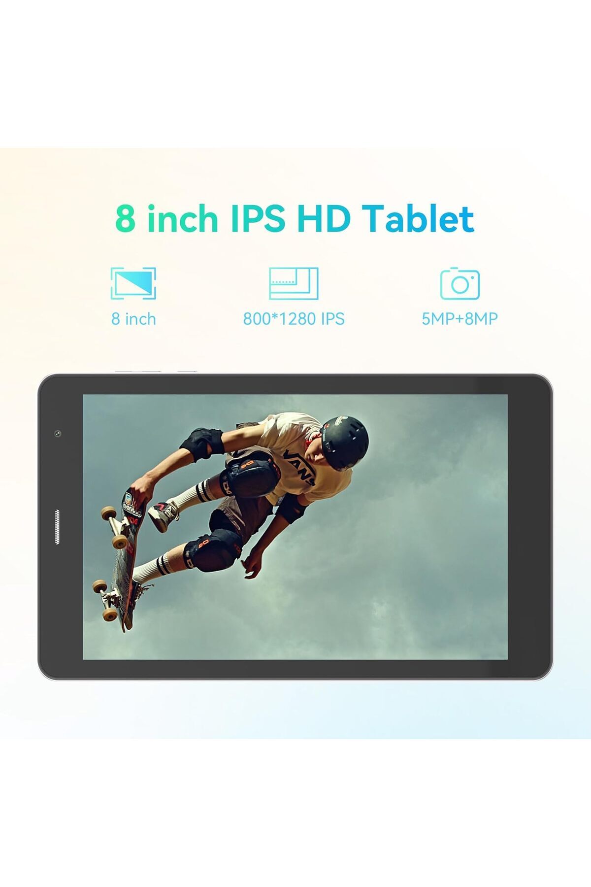 CIDEA-C idea 8 inch Tablet, Android 13.0 Tablet with SIM Card Slot Wifi/5G LTE 8GB RAM, 512GB ROM Storage 3
