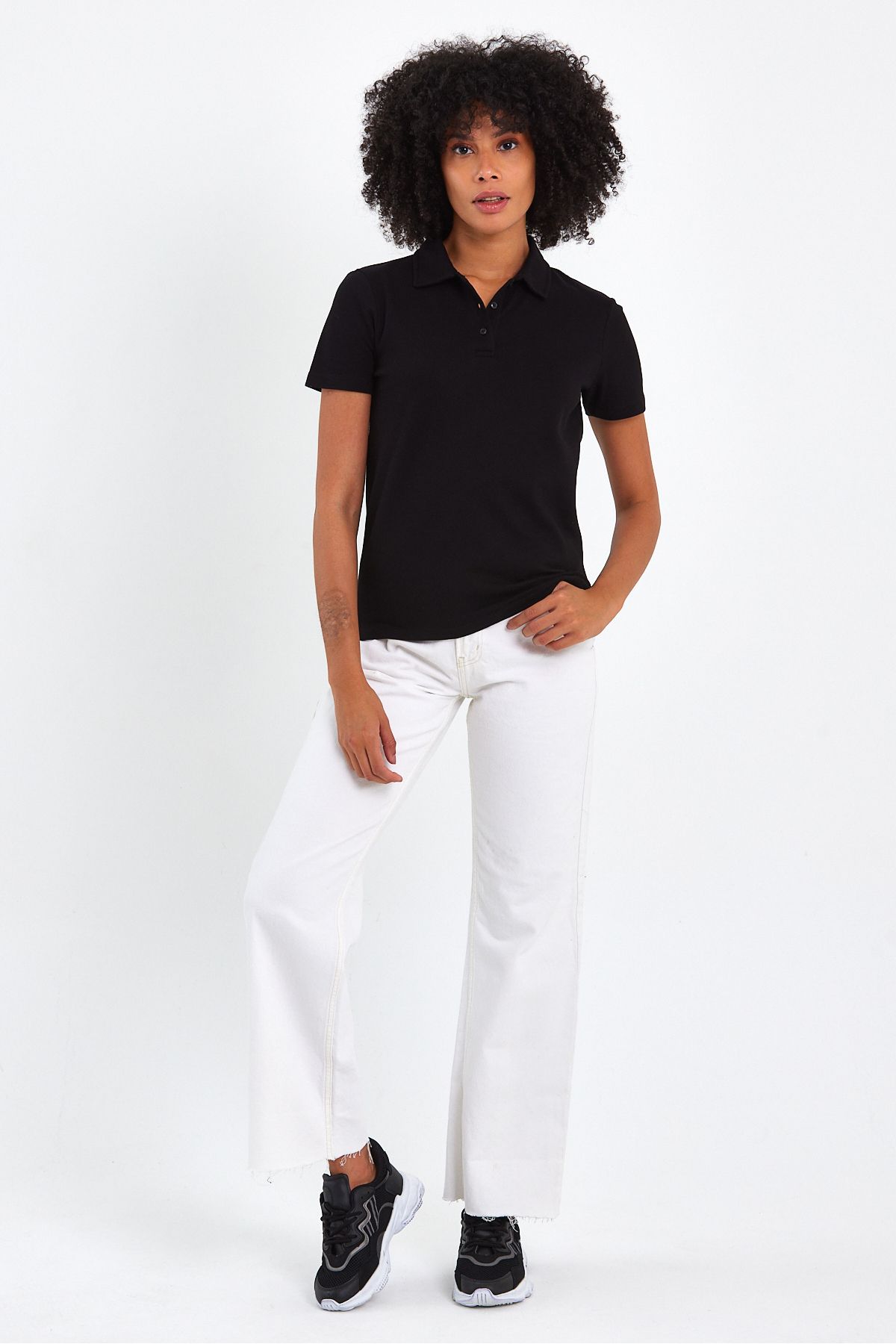 UNV COLLECTION Kadın Polo Yaka T-shirt