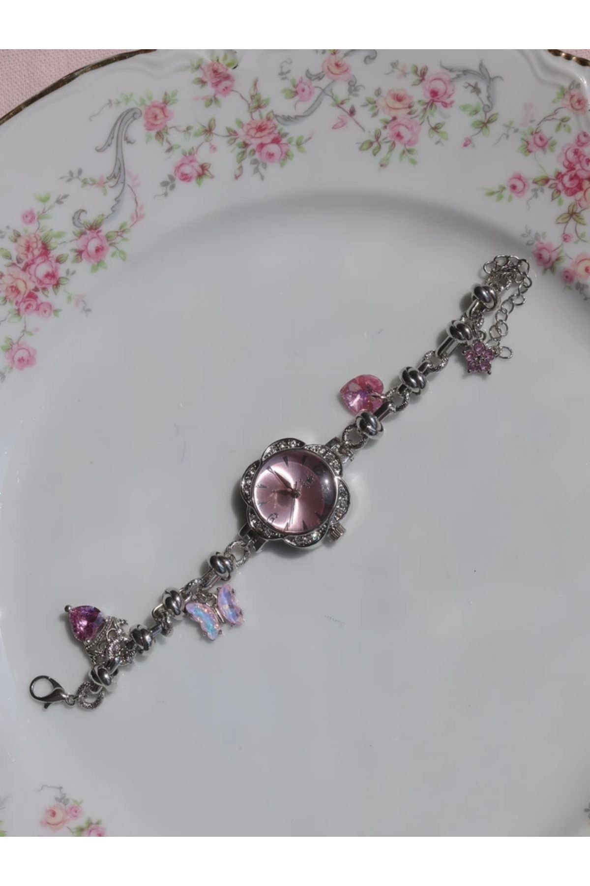 Reorah Collection Prenses ve Terzi Saat Pembe