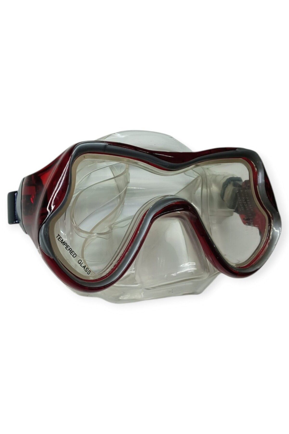 NEZADE STORE Star Diving Temper Camlı Dalış Maskesi Yetişkin - 51709-KIRMIZI (Lisinya)