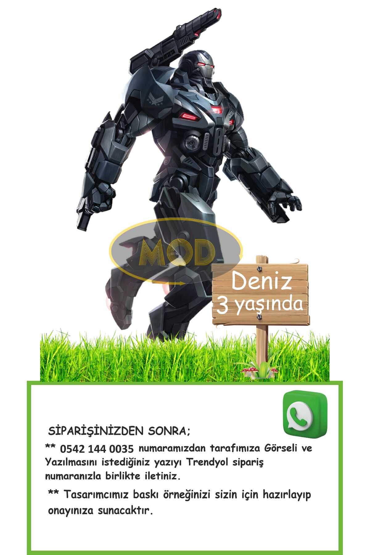 MOD DOĞUM GÜNÜ 3 BOYUTLU AYAKLI MAKET PANO 50X70 CM
