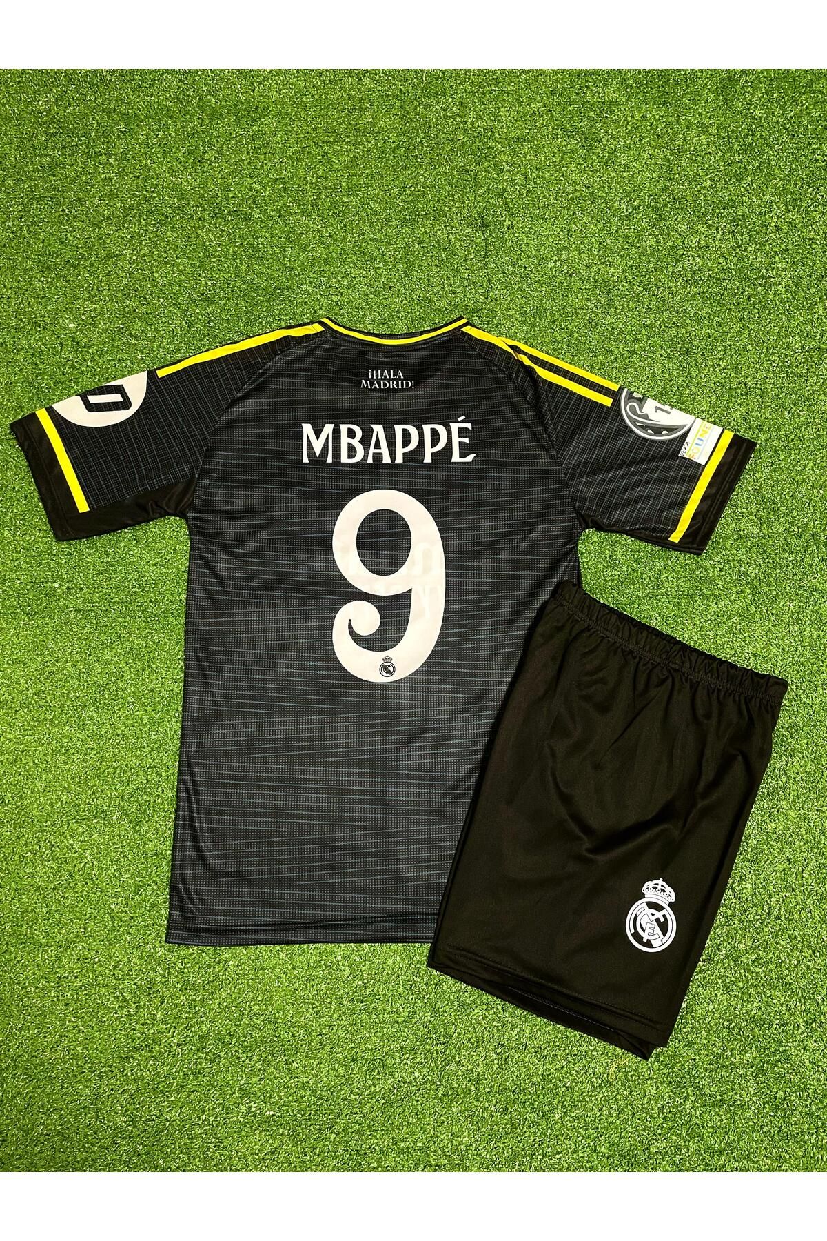 BARBITOS Real Madrid 2025/26 Sezonu Kylian Mbappe Deplasman Çocuk Forması (Gri)