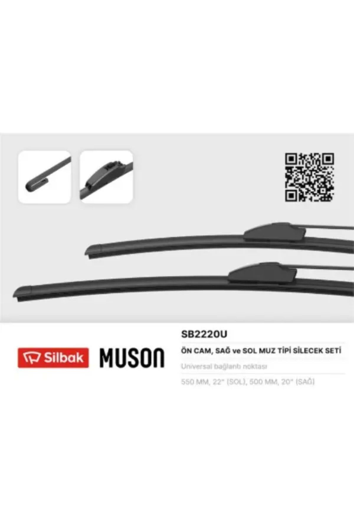 Silbak SILECEK SUPURGESI 550 / 500mm TOYOTA GT86 04 / 12